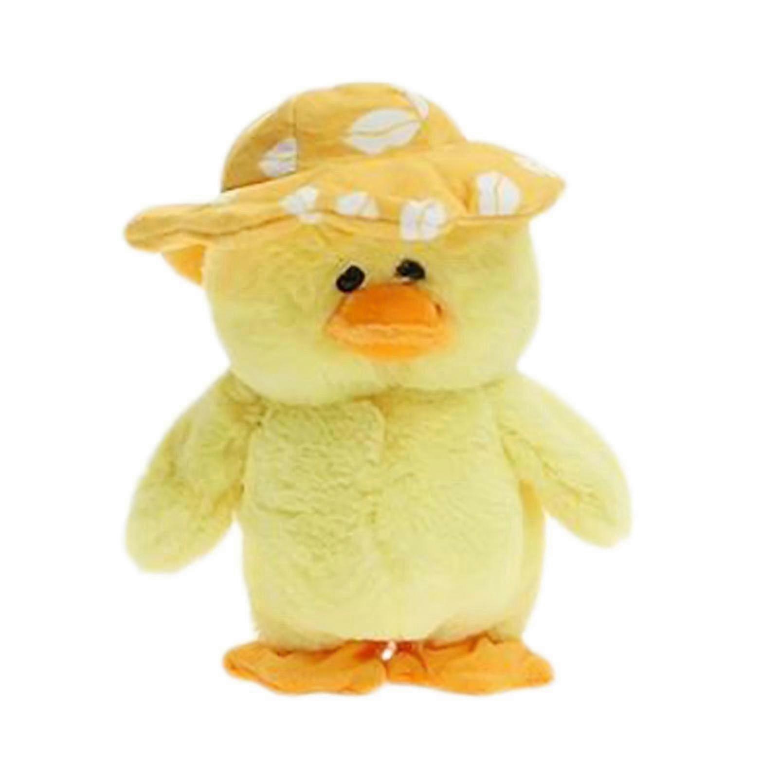 Talking Singing Duck Plush Toy Repeats What You Say Creative Interactive Toy Electric Stuffed Animal Toy Walking Speaking Duckling Plush Doll Children