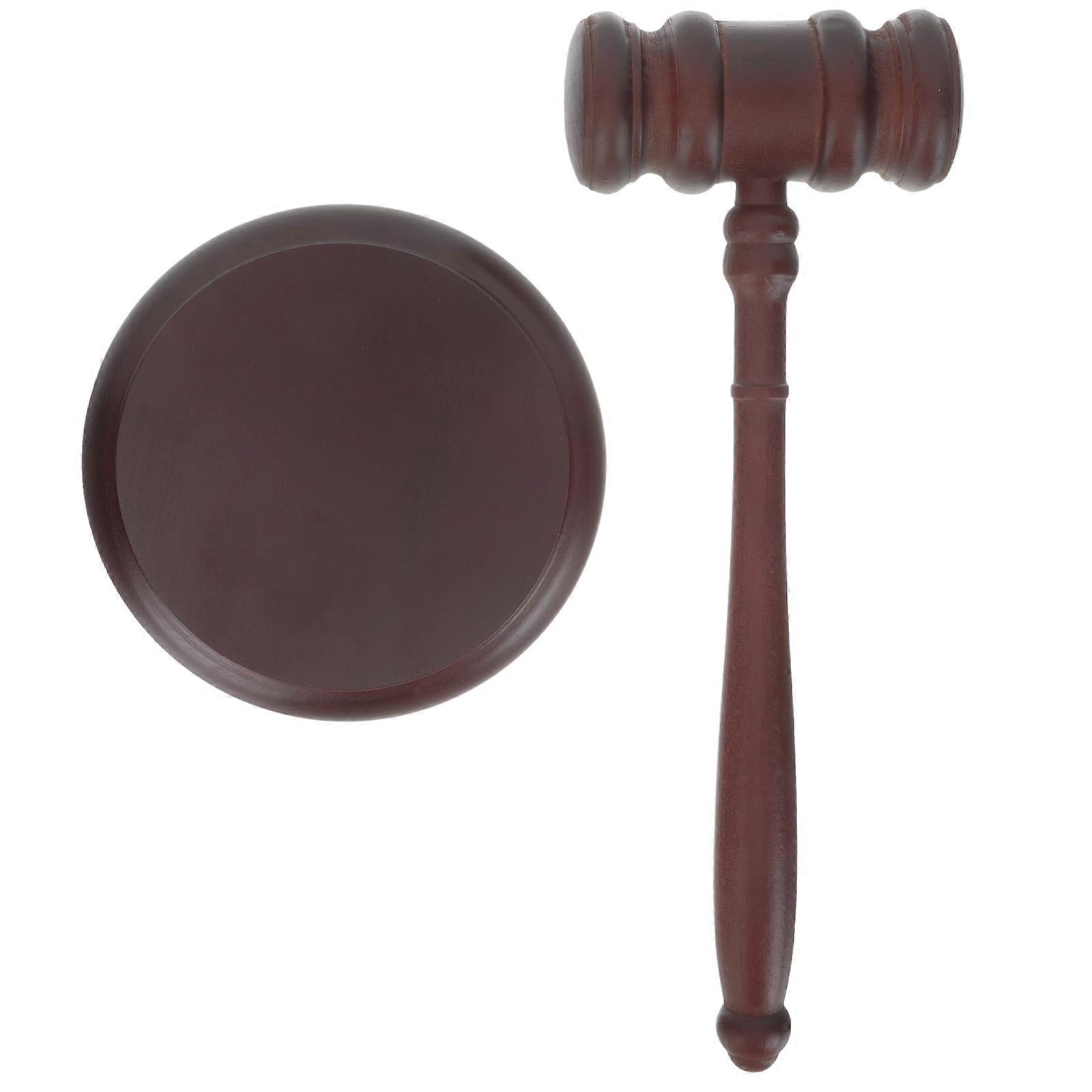 3Sets Wooden Gavel Judge Hammer Tool for Educational Pounding Use