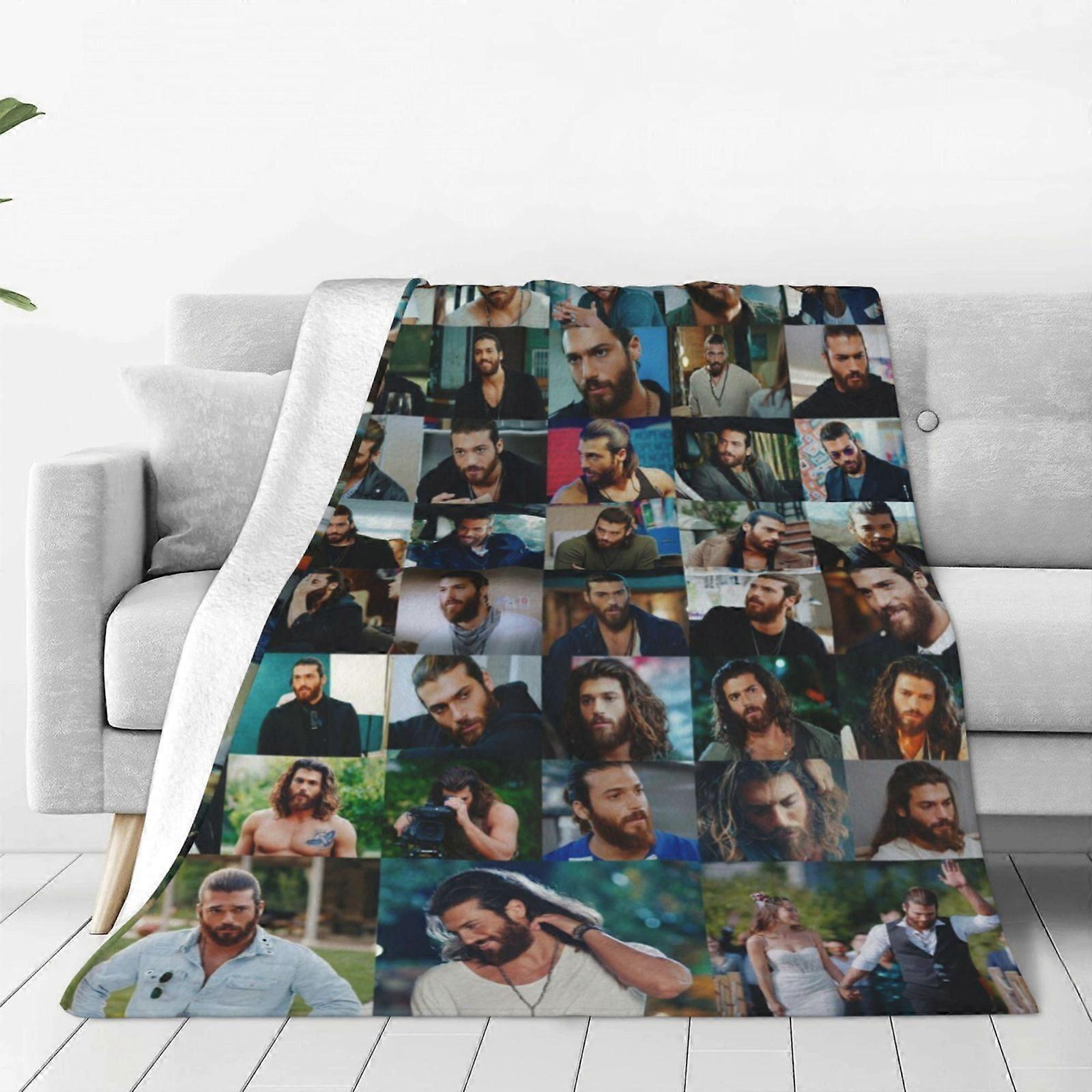Can Yaman Fleece Throw Blanket, Ultra Soft Cozy Luxury Fuzzy Blanket For Couch Bed Sofa, Lightweight Warm Plush Blanketshufhf451