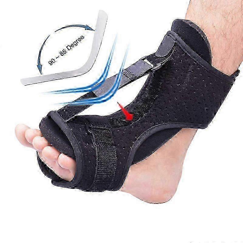 Foot Drop Orthosis with Fixed Foot Rest for Plantar Fascia Rehabilitation