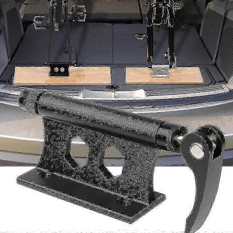 Bike Fork Mount Quick Release Thru Axle Carrier - Fixed Clamp Rack for Mountain & Road Bikes