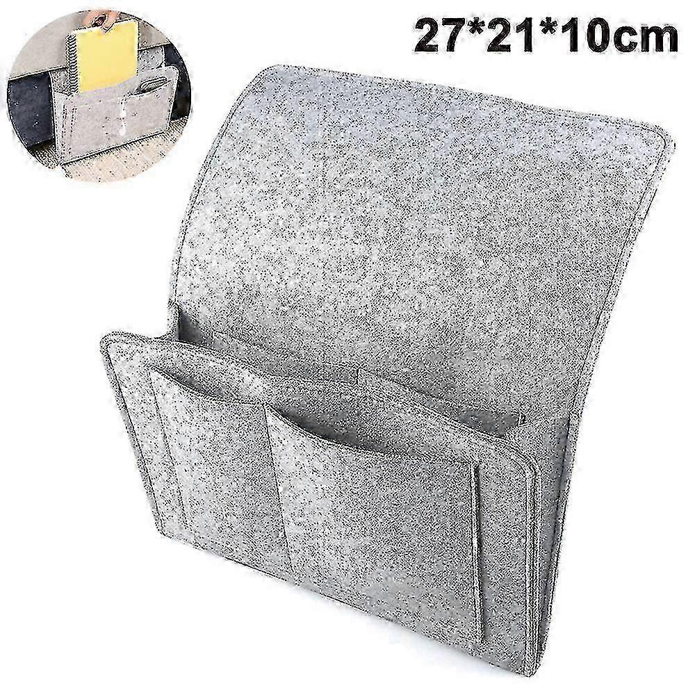 Thick Felt Bedside Caddy Pocket Organizer for Sofa & Home Storage