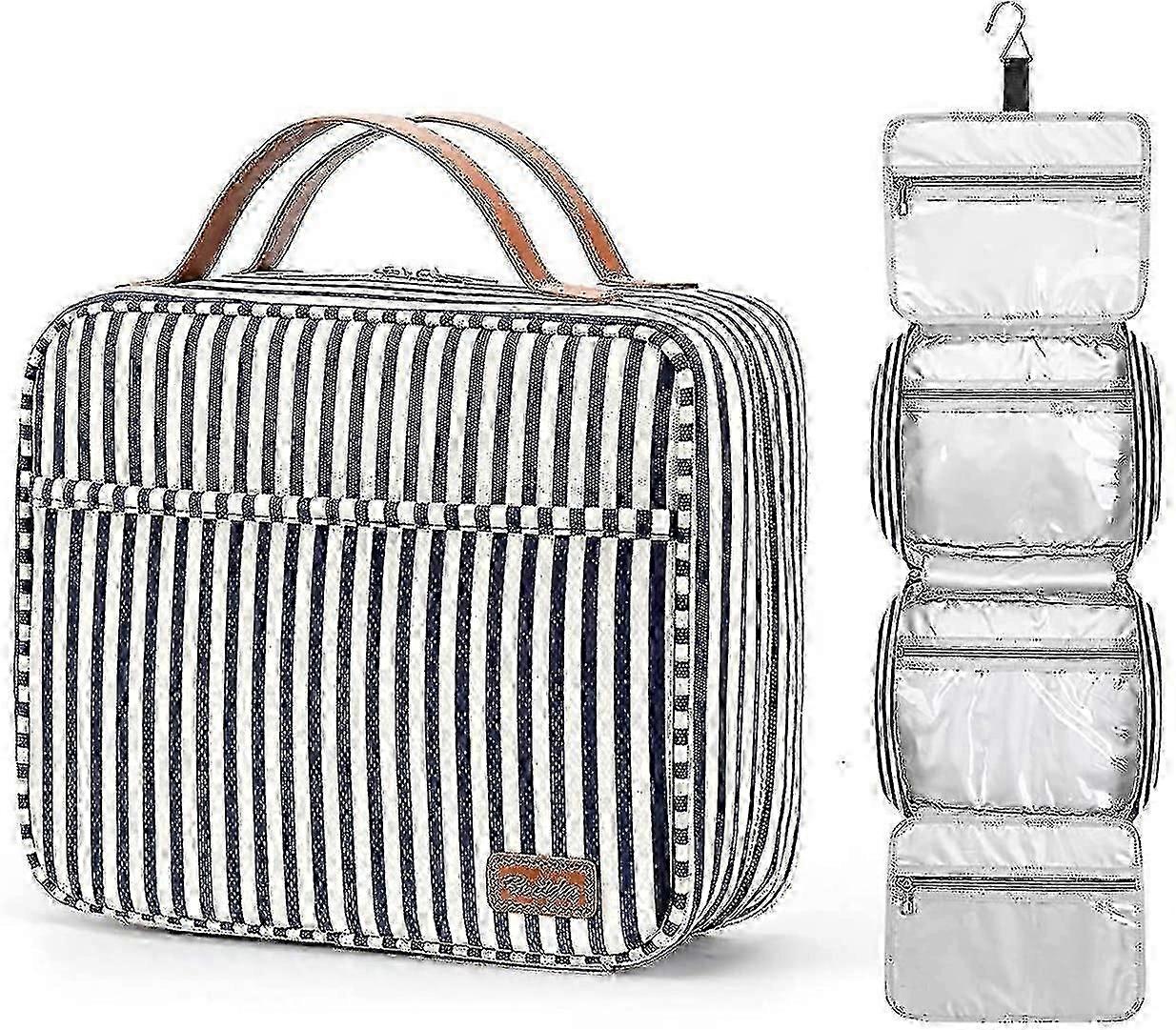 ハンギングトラベルトイレタリーバッグ、ラートラベルトイレタリーイザー女性用4コメント1頑丈なフック