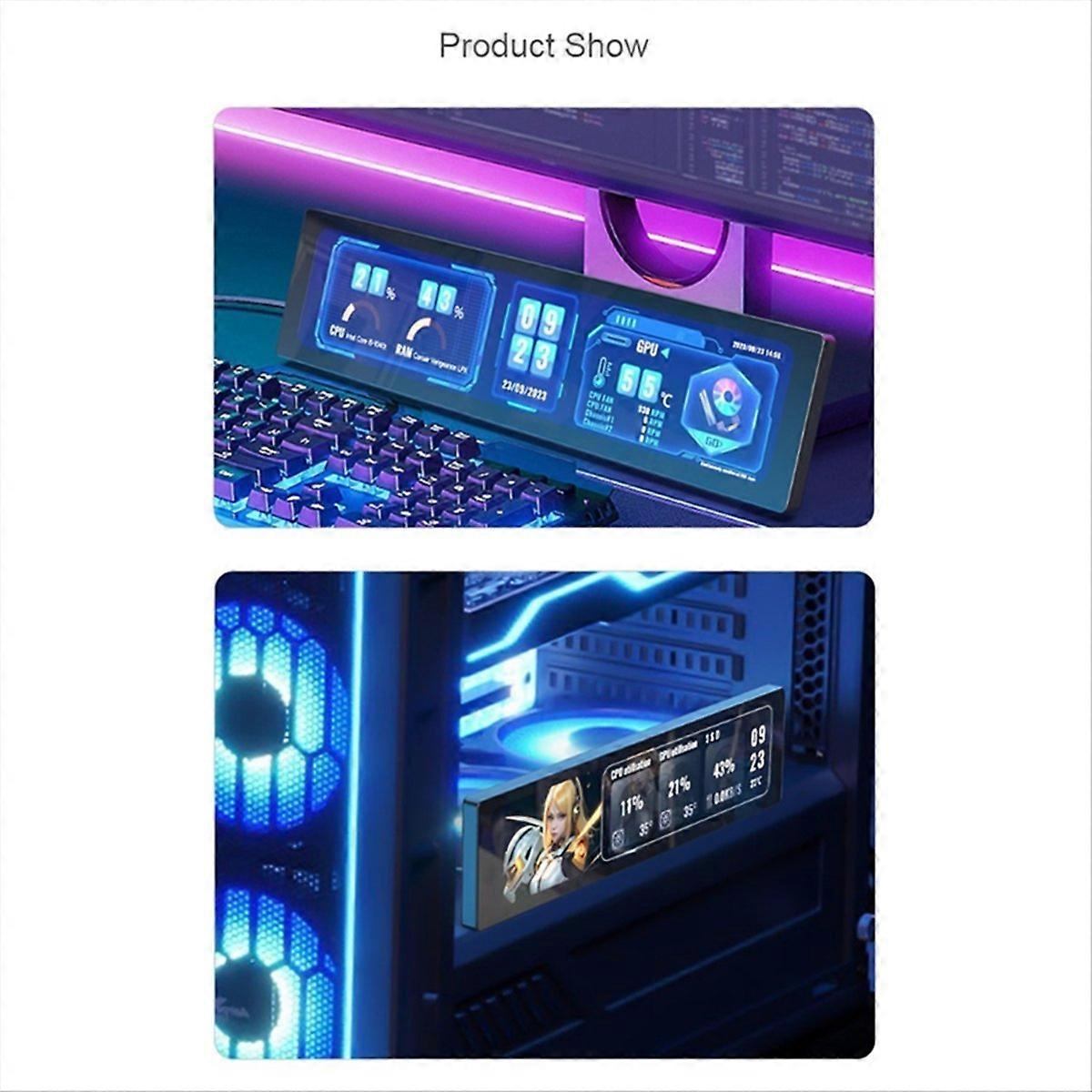 11.9In IPS Capacitor Screen HD 320X1480 for Raspberry Pi, No Touch