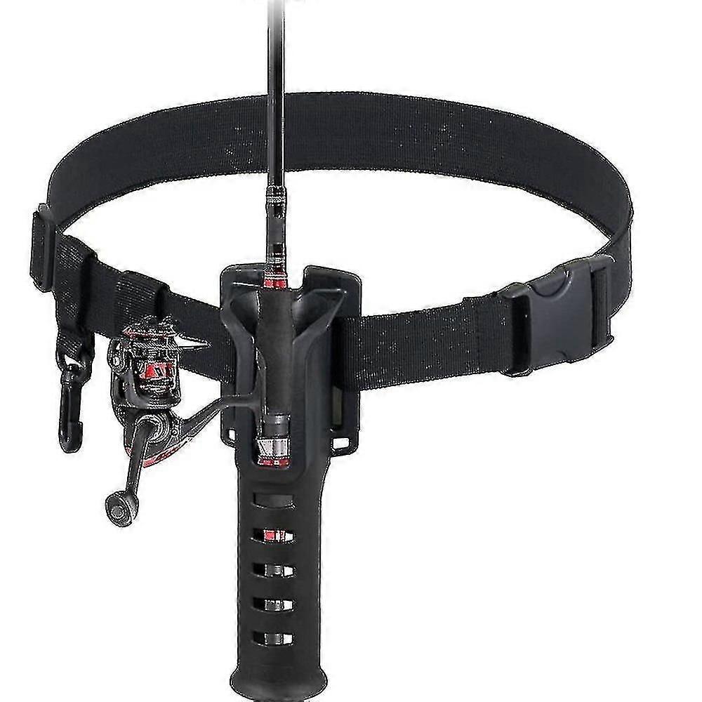 ウエストロッドホルダーベルトポータブルカープ釣り竿ポールインサータ調整可能