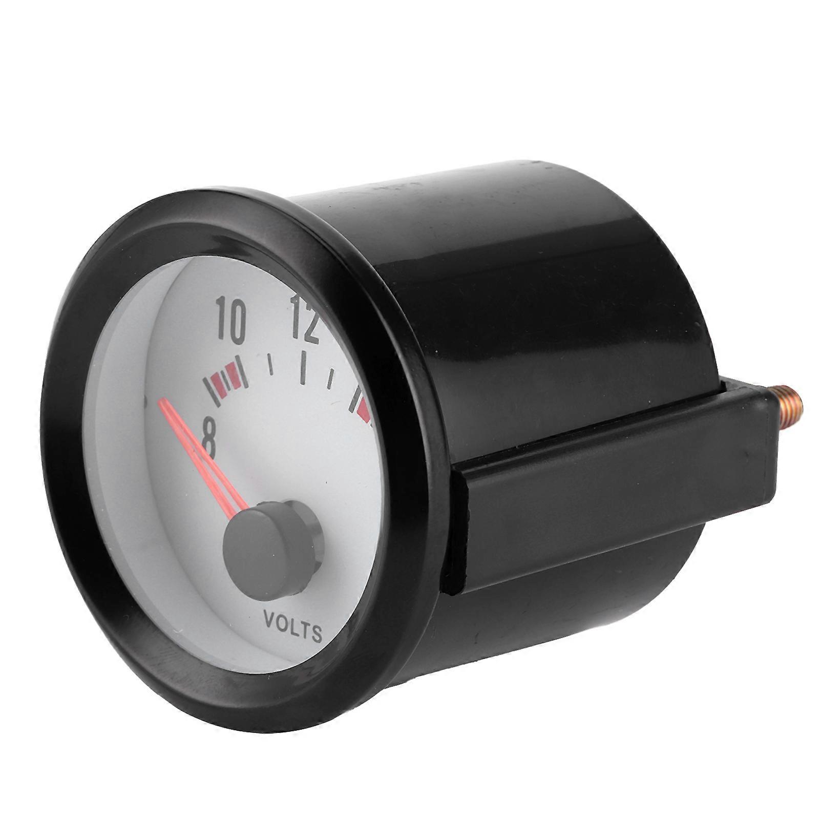 2in pointer spændingsmåler 8-16V måleområde høj nøjagtighed blå LED voltmeter universal