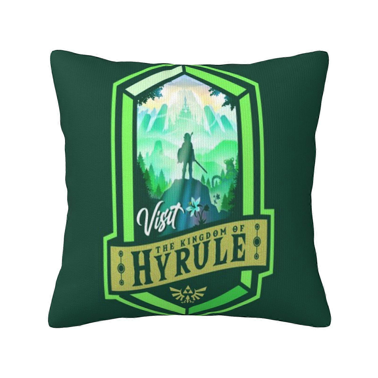 c2303 The Legend of Zelda kuddfodral Kasta kuddfodral Mjuk polyester sofffodral för stol soffa sovrum vardagsrum heminredning yui2303