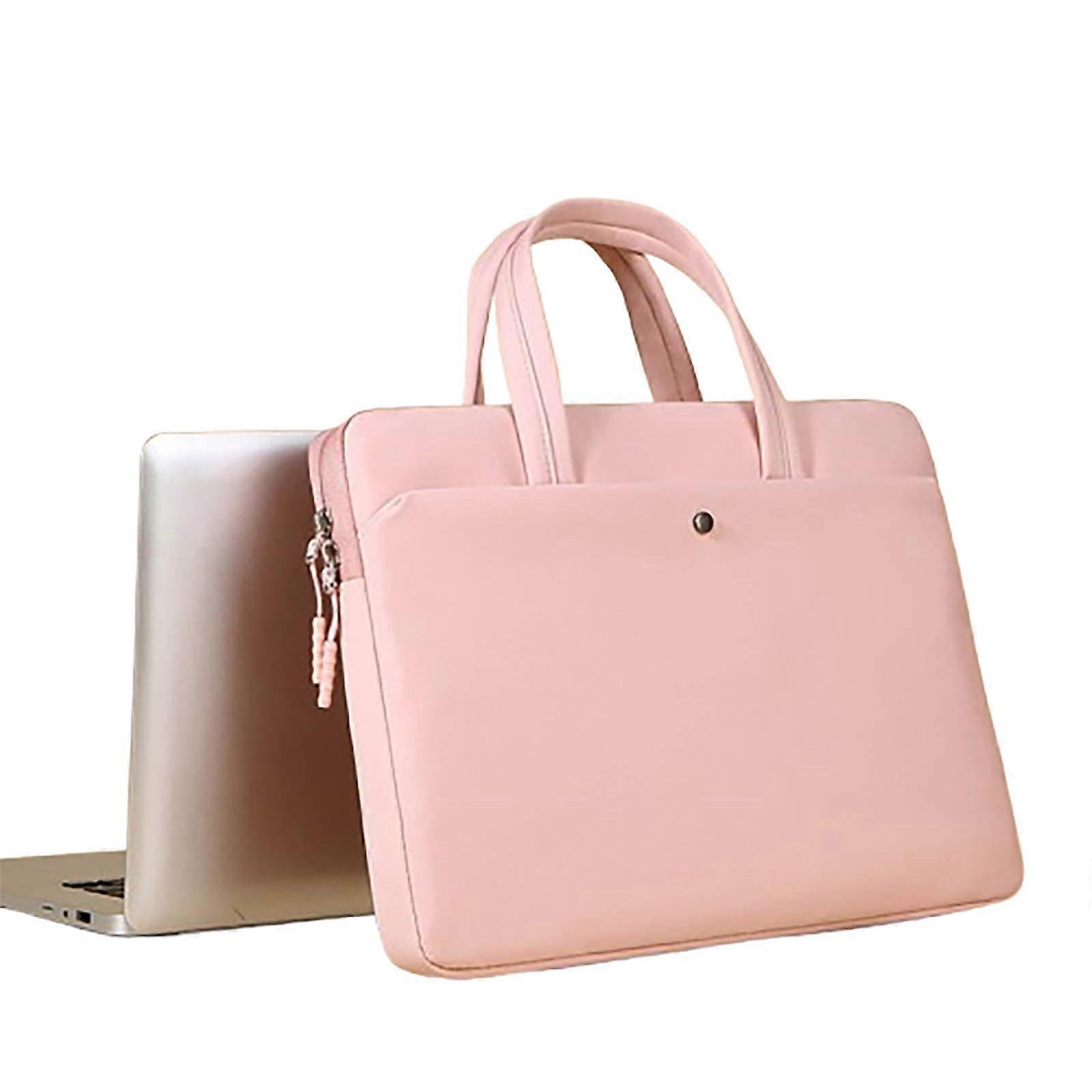 Women's Handbag Comfortable Computer Bag For Office LargeCapacity Bag Commuting And Meetings Pink 40x28x3 cm