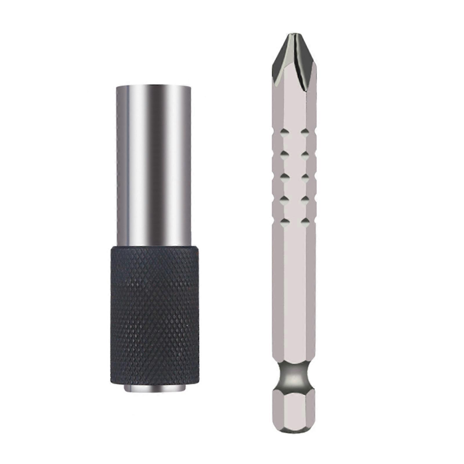 1/4inch Strong Magnetic Extension Bit Holder Hex Shank Steel Magnetic Screwdriver Extension Quick Changing Hex Shank Set Multicolor