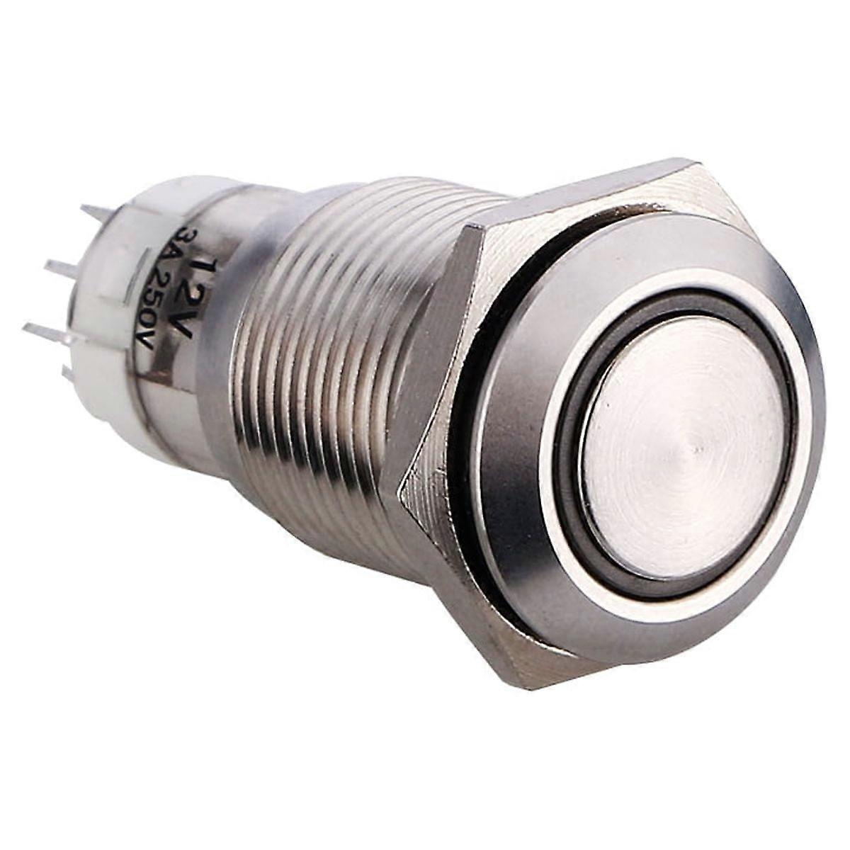 Switxh Switc Push Button Metal Power White