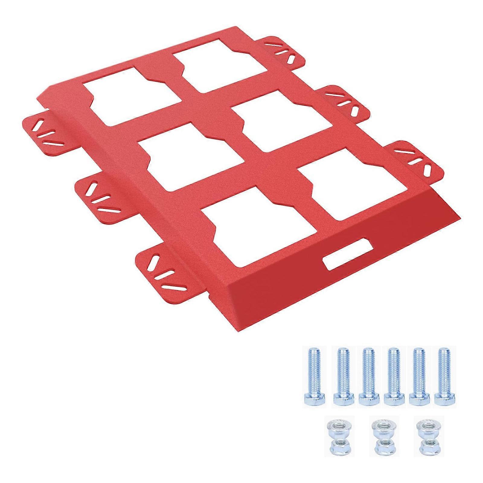 Tool Storage and Organization System Mounting Plate for Packouts Toolboxes High Loading Half Plate  Red