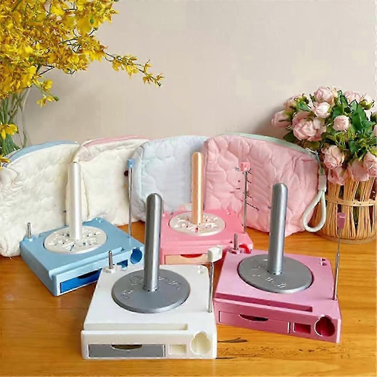 Shiny Multi-Functional Yarn Spool Box - Organizer for Knitting and Crochet, Ideal for Crafting with