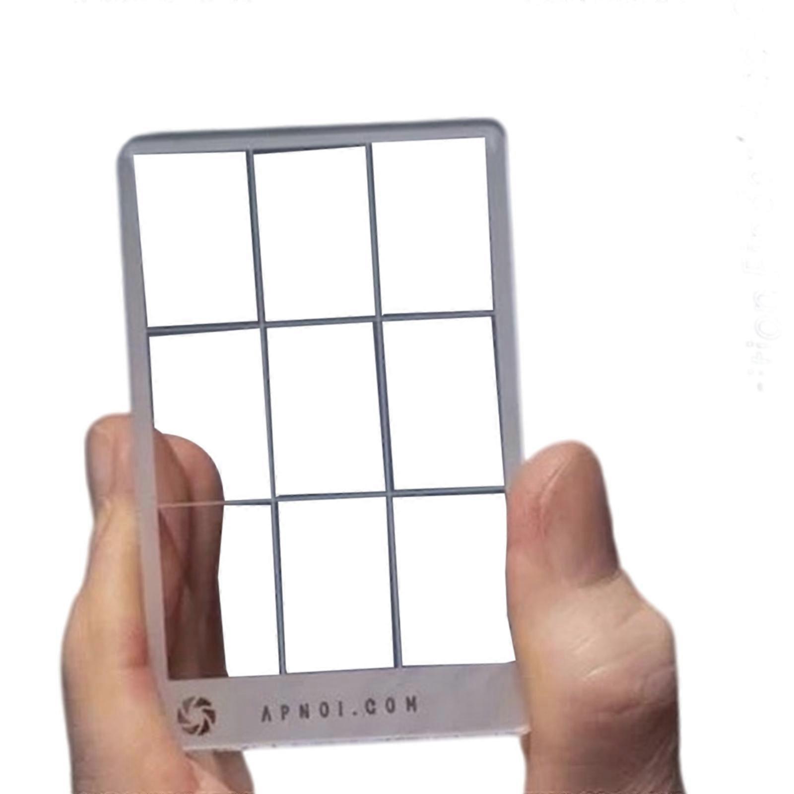 Golden Ratio Viewer, Composition Tool Rule of Thirds Composition Viewer Finder for Photography, Painting, Sketching Multicolor