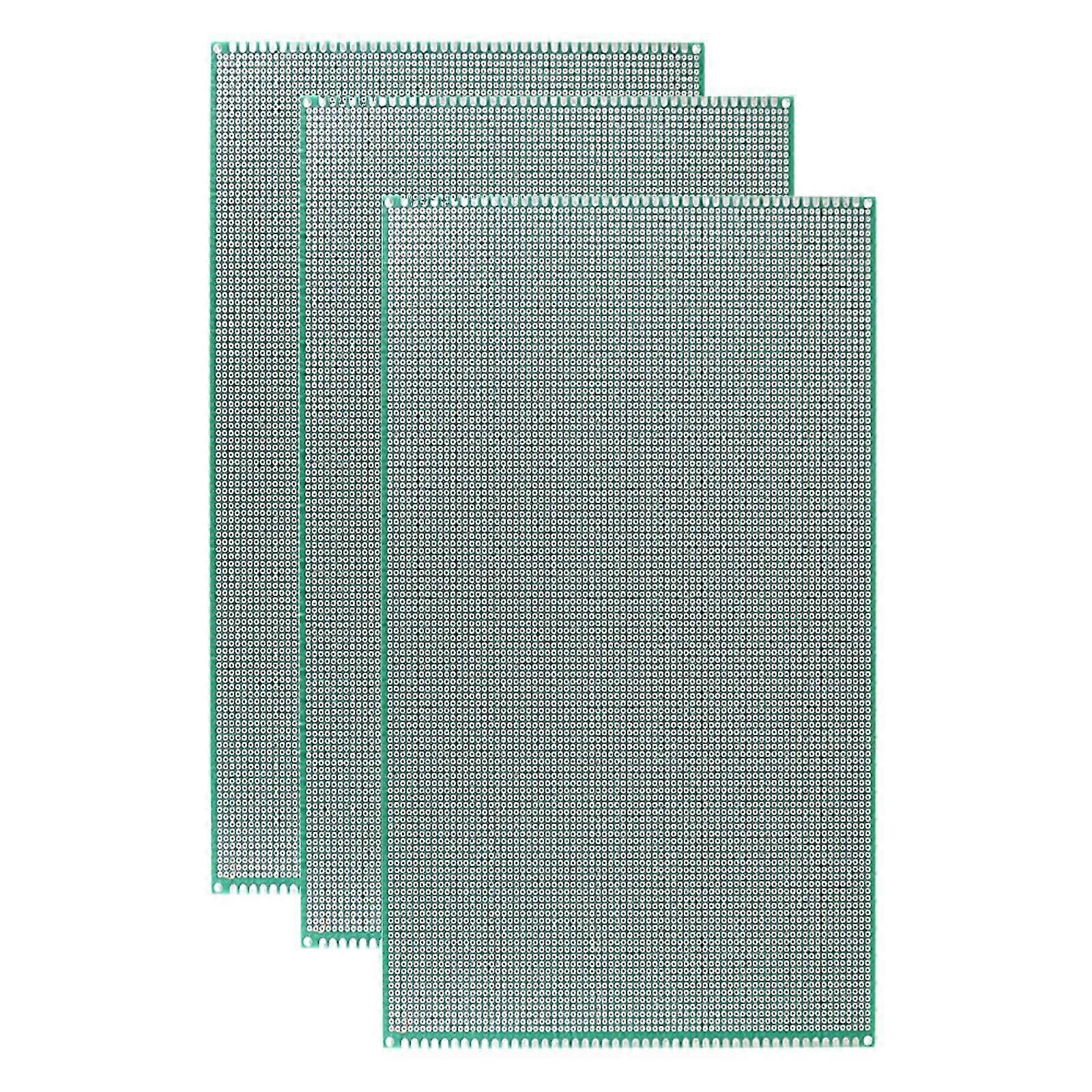 Double Layer PCB Prototyping Circuit Boards 20X30CM (3 Pack) for Electronics Development Board