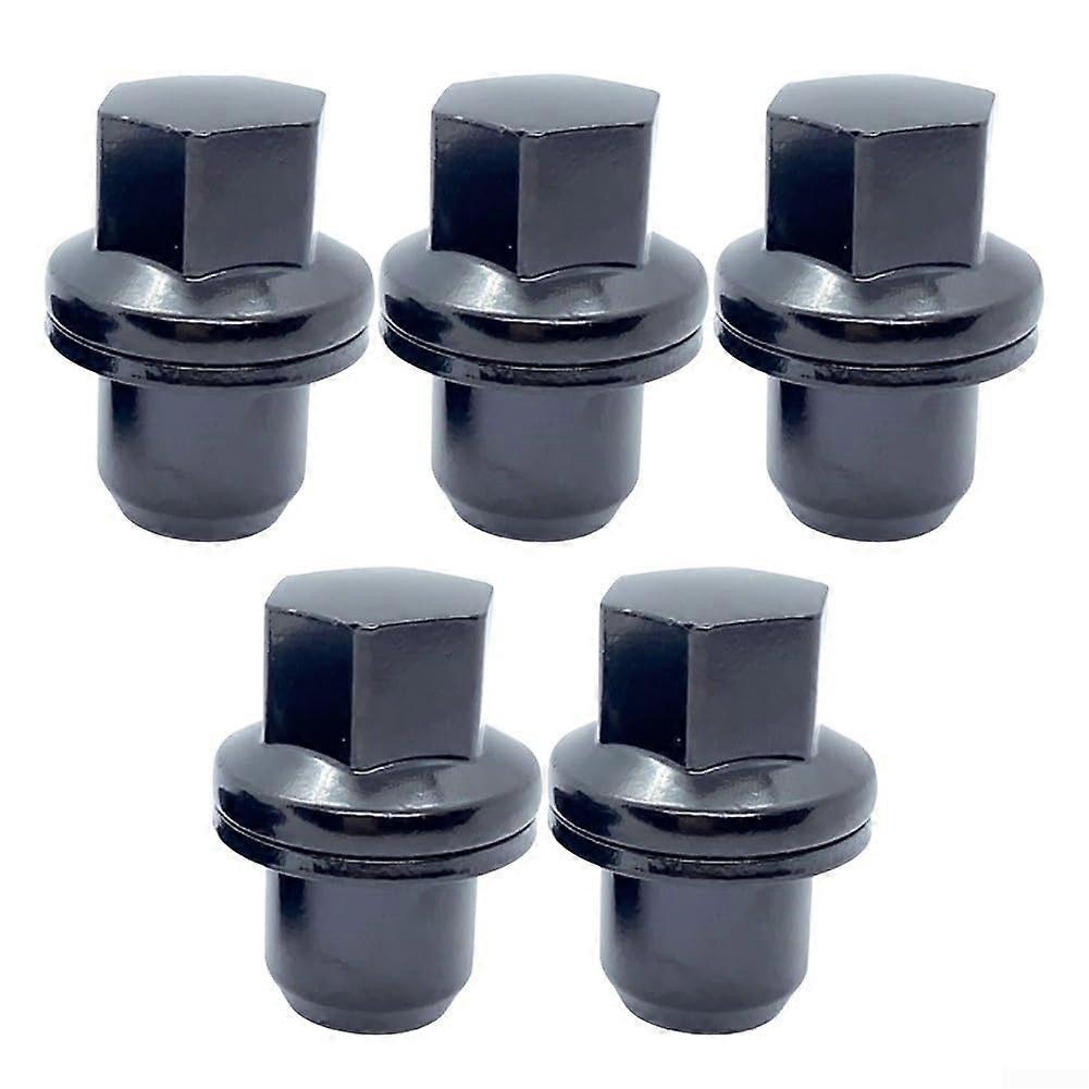 Carbon Steel Wheel Nuts 5Piece Locking Design Compatible with Sport Utility Vehicle Discovery 3 & 4 L322 22mm Hex M14x1.5 Thread