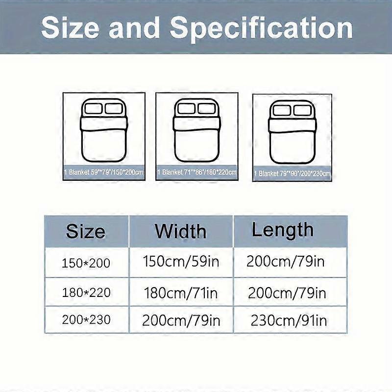 Enfärgad sommartäcke, mjukt och bekvämt, andningsbart stickat gasvävtäcke, lätt täcke för alla årstider, perfekt val för sovrumsinredning