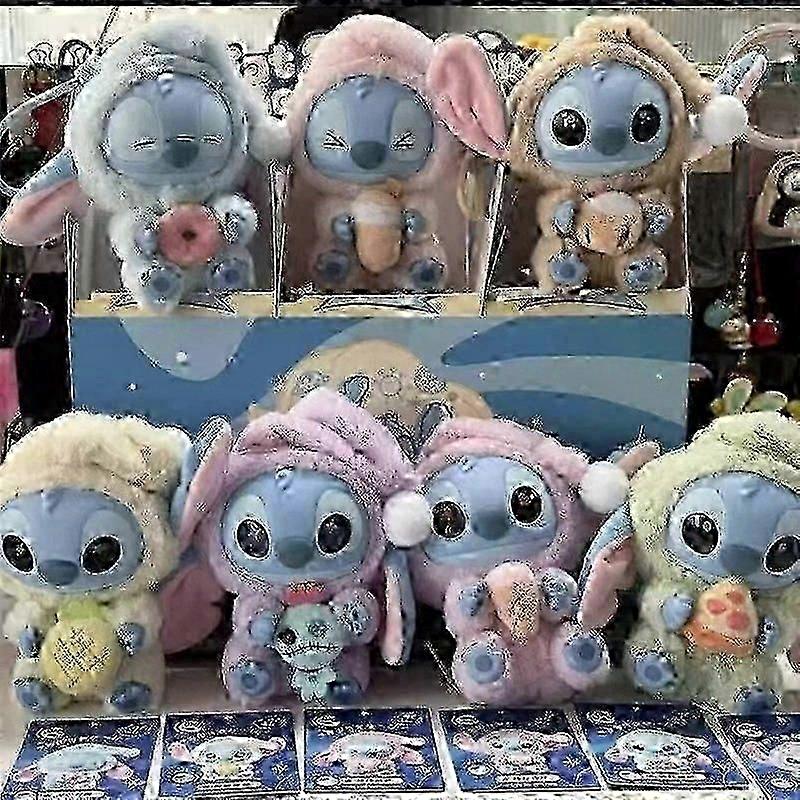 Miniso Stitch לאכול משהו לפני השינה סדרת ויניל דמות לאשר