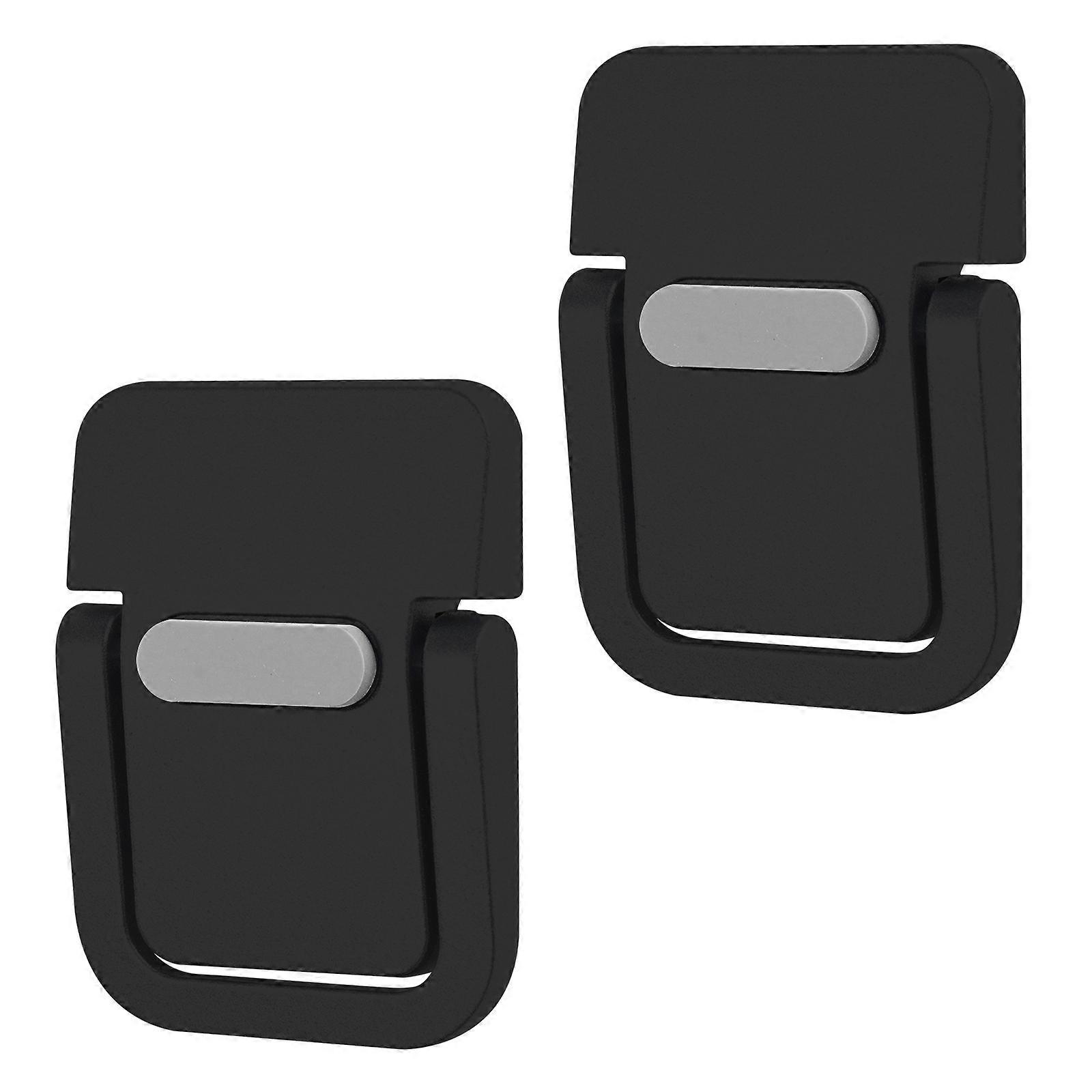 2Pcs Adjustable Laptop Stand for Desk Ergonomic Foldable Portable Stand Holder Mount for Computer Notebook Tablets  Black singleframe