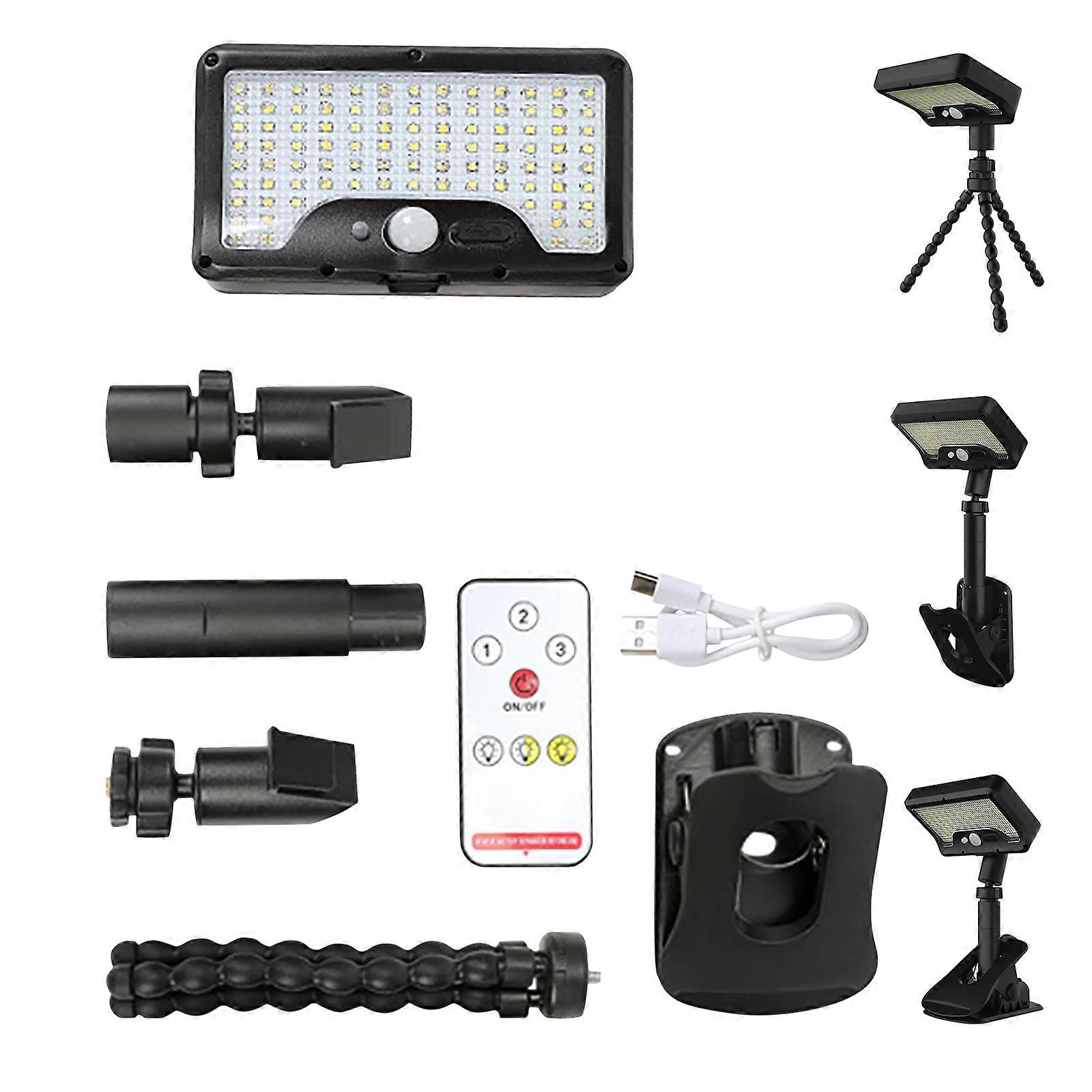 Multipurpose Solar Light with Motion Detection Auto On/Off Security Porch Light for Outdoor Wall Fence Railings Multicolor