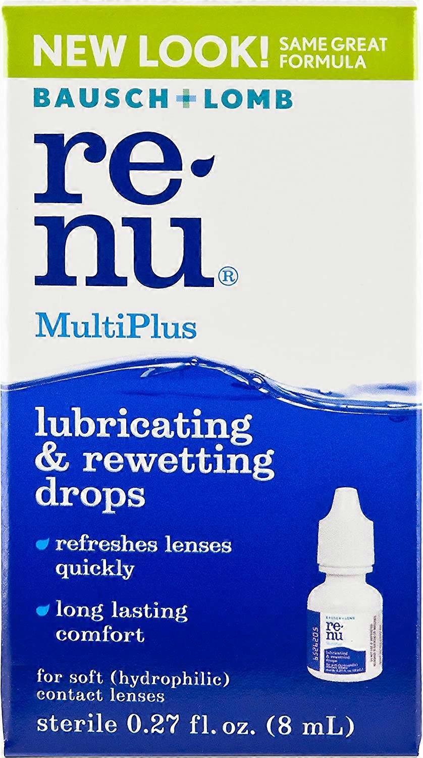 Bausch & Lomb Renu Multiplus smøring & Rewetting Drops, 0,27 Oz