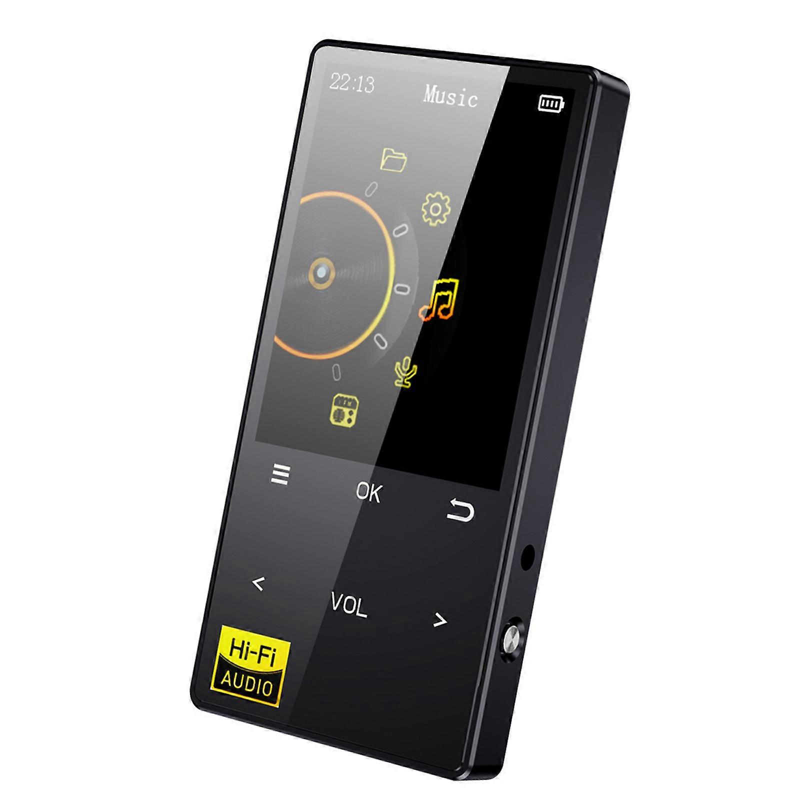 Bluetooth-compatible 5.4 MP3 MP4 Player With HiFi Sound 32GB Memory Radio Recording Music Device For Travel Multicolor