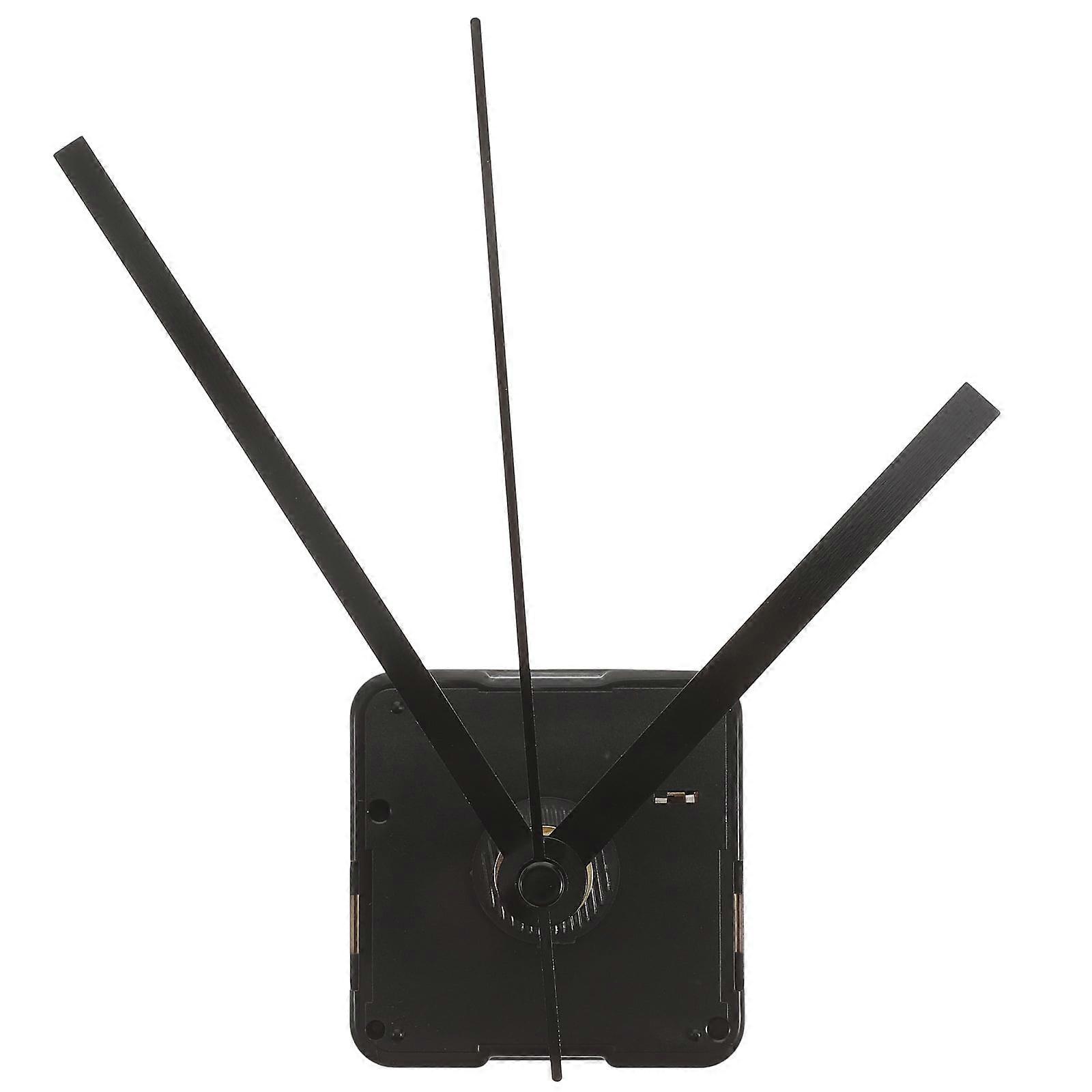 Silent Clock Movement Kits for DIY Clock Replacement (Black Straight Clock Hand)