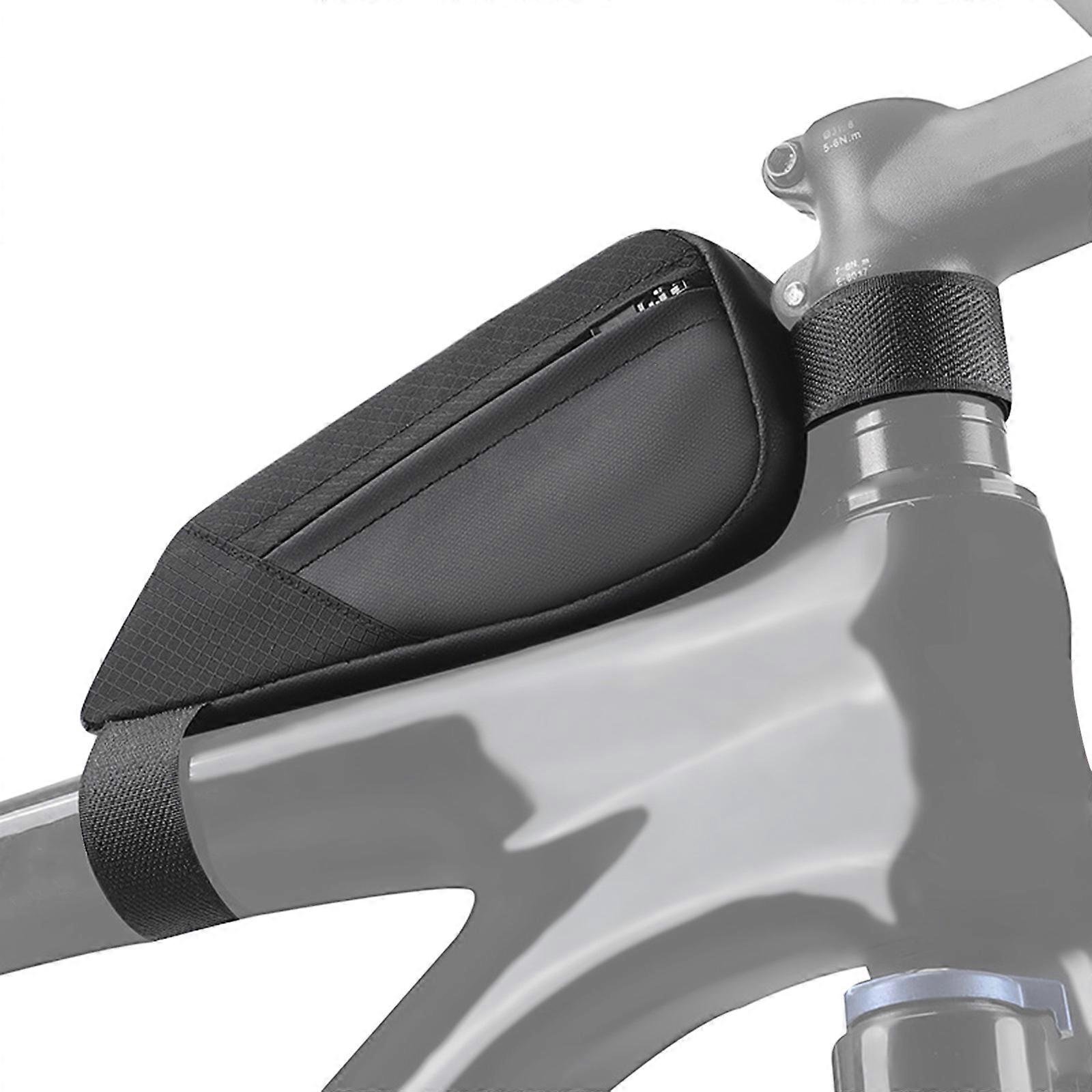 Sacoche de cadre avant étanche pour vélo de route/VTT, sacoche triple compartimentée multicolore