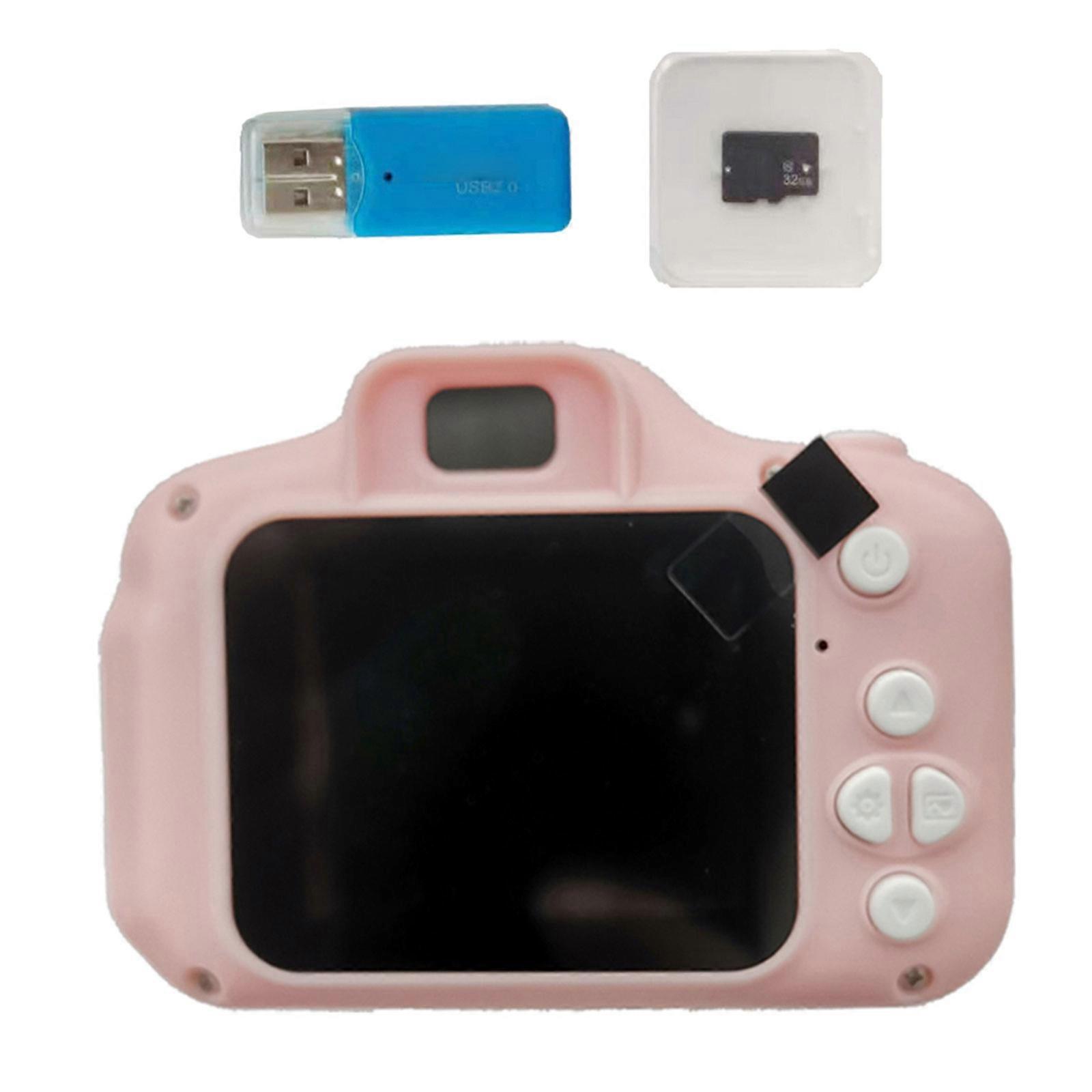 Elegant X2 Camera Kit Comes With 32GB Memory Card And Rapid Card Reader Perfect For Outdoor Adventures  Pink