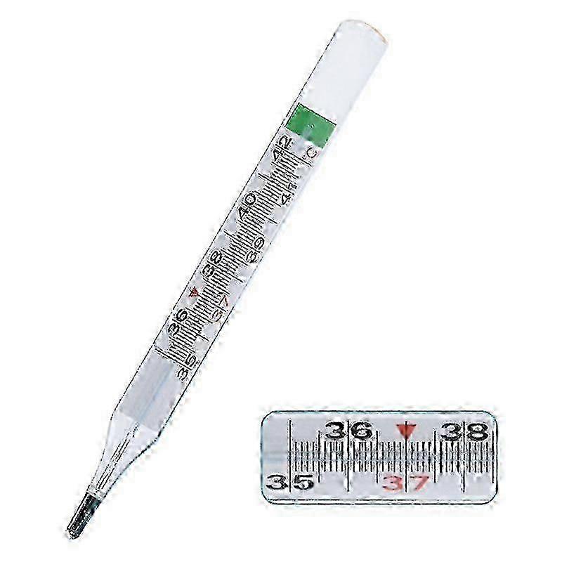 Dual Scale Clinical Glass Mercury-Free Thermometer for Accurate Temperature Measurement