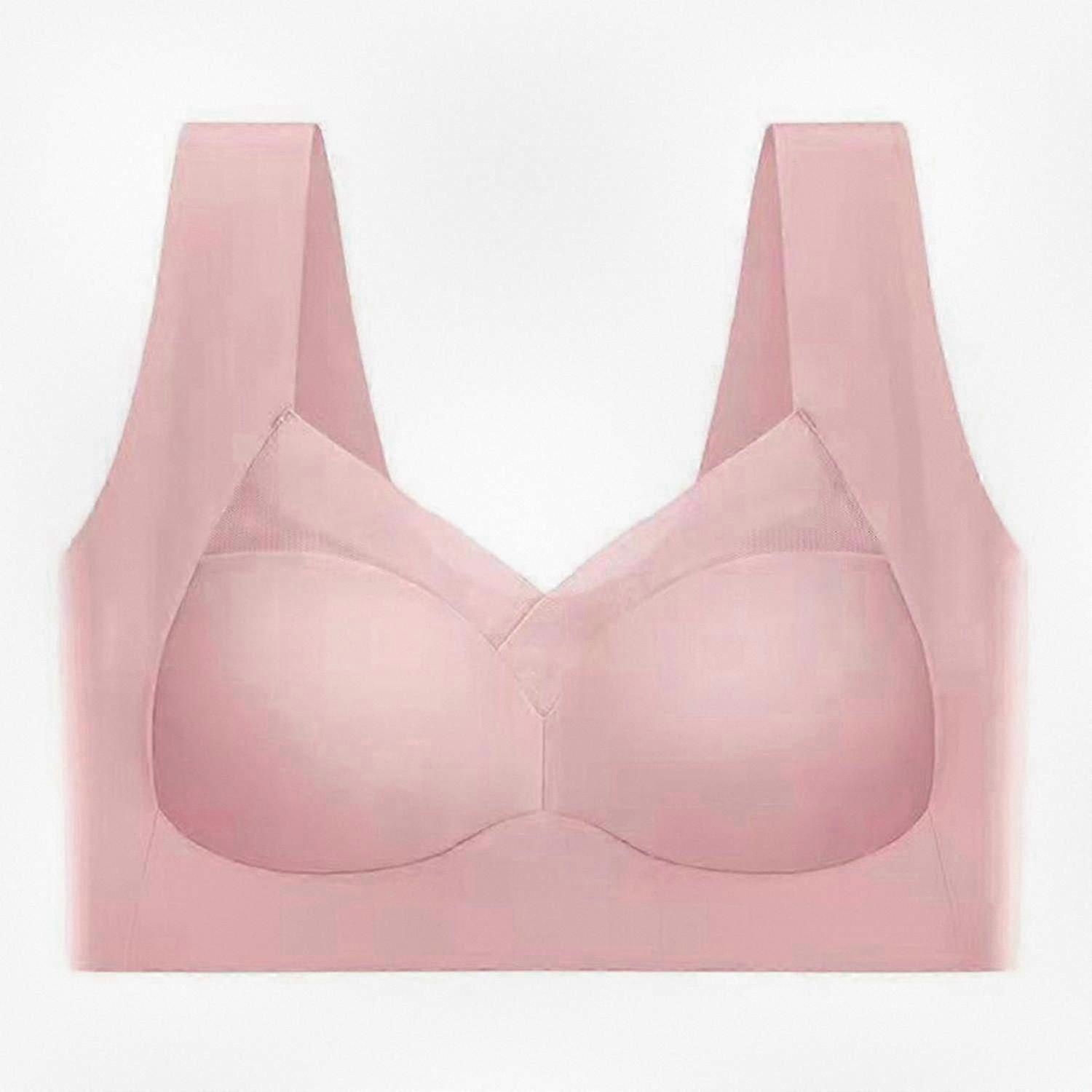 Strapless Mesh Comfort Bra Seamless Wireless Support Posture Corrector Plus Size Push Up Bralette