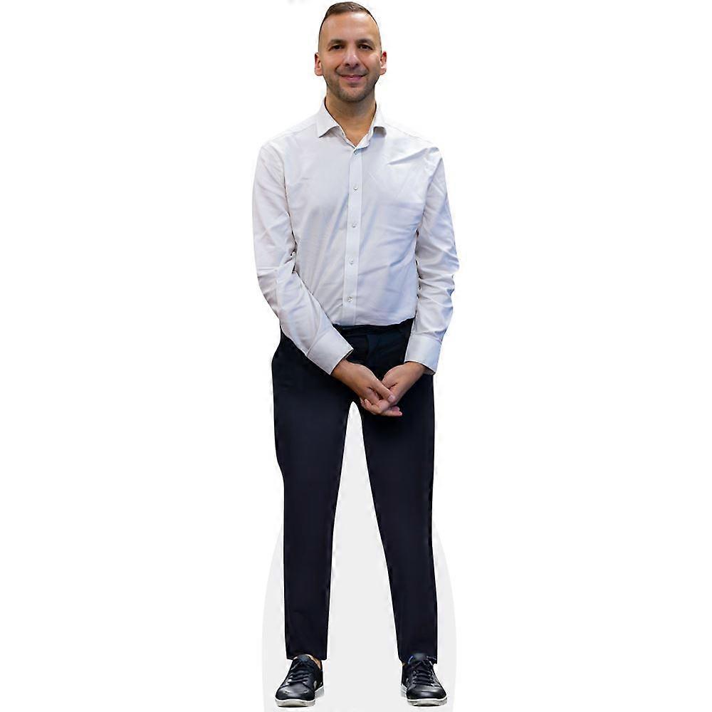 Zack Polanski (White Shirt) Cardboard Cutout (lifesize OR mini size). Standee. Stand Up.