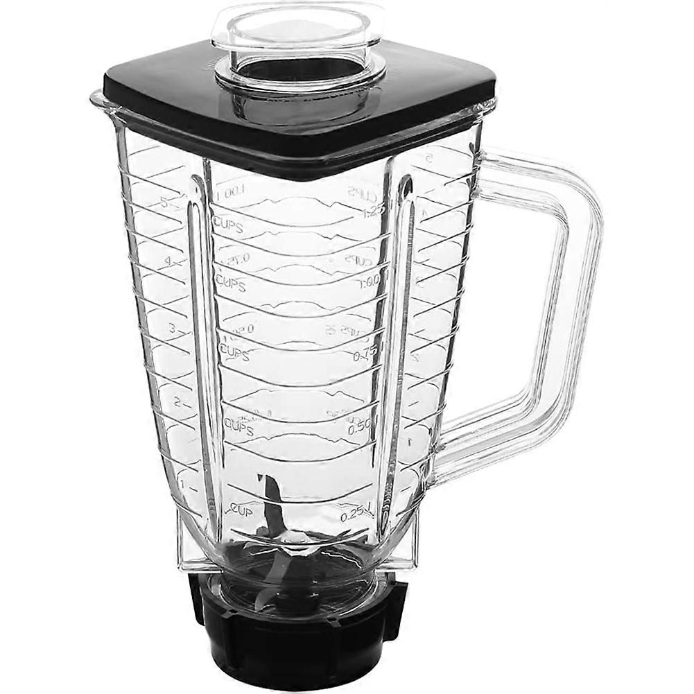 Replacement Parts 5-Cup Square Plastic Jar with Lid,Compatible for Oster Blenders