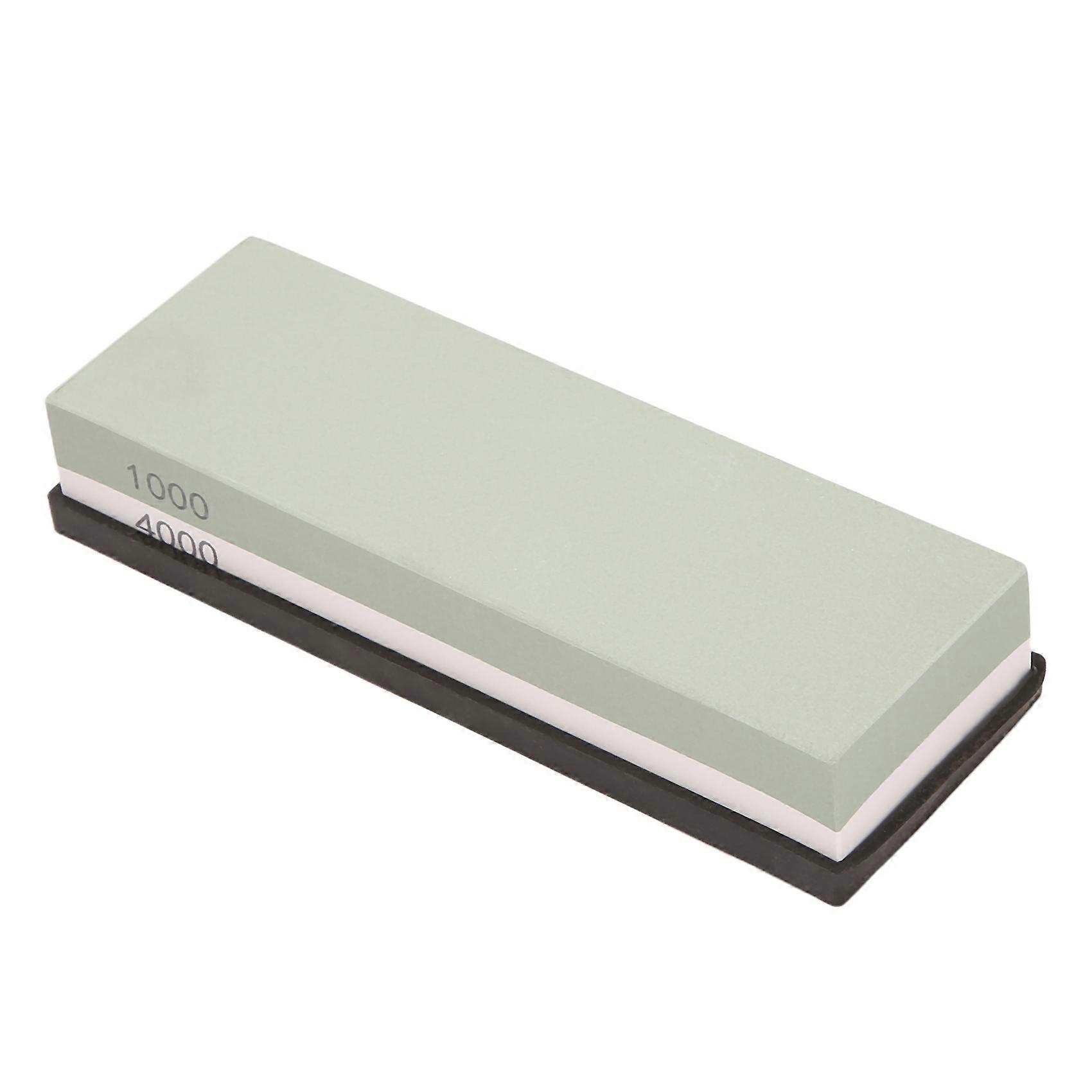 Whetstone Sharpening Stone 1000/4000 Grit - Knife Sharpener Stone - Waterstone Rubber Stone Holder Included