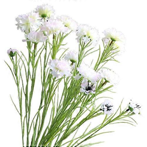 10pcs Simulation Cornflower Bouquet, Lifelike Spring Faux Flowers & Greenery Branches, Artificial Silk Stems, Desktop Flower Props, Centaury