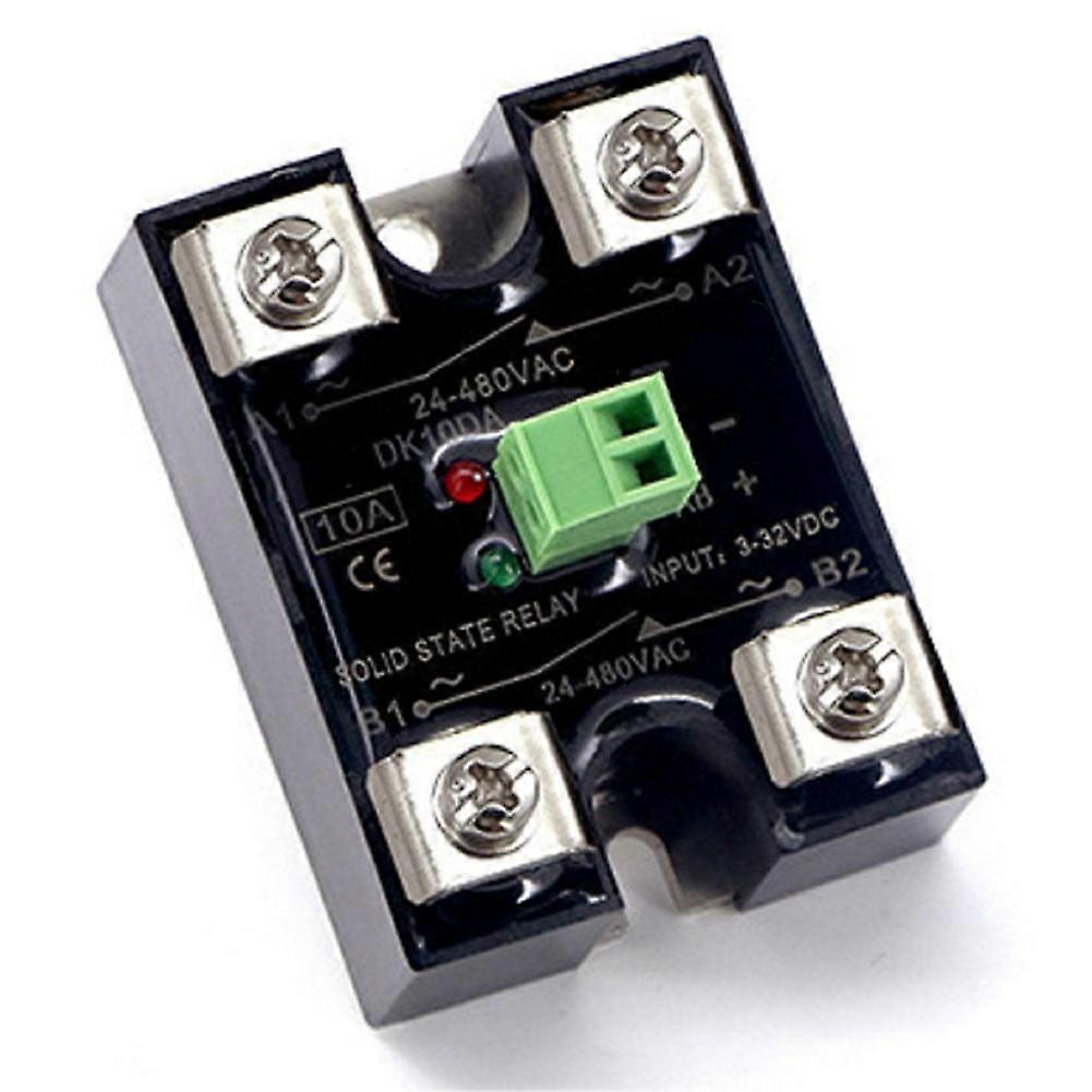 Mosiee Single-phase solid state relay SSR dual-channel single control DC control AC