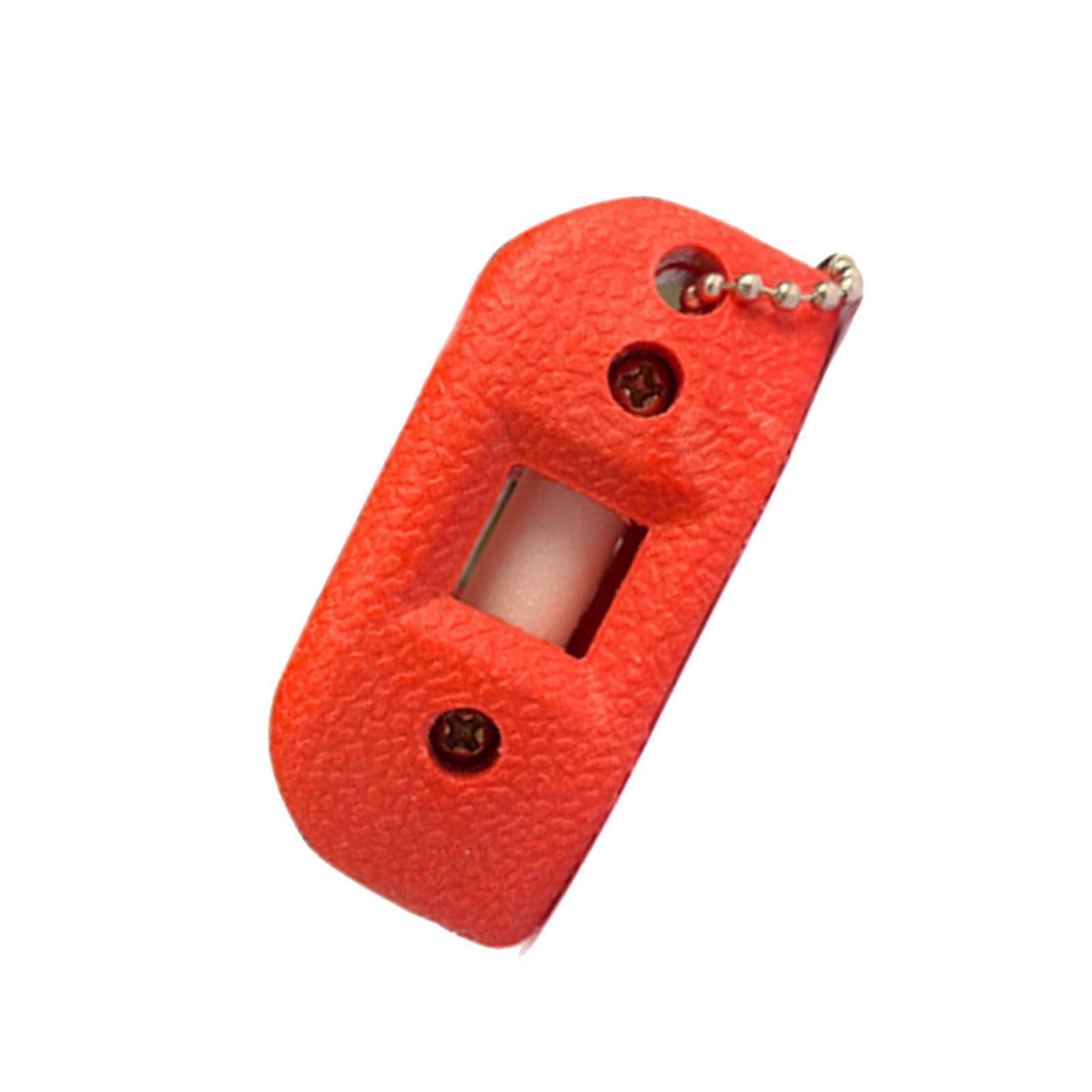 Ice Skate Sharpener, Ice Hockey Skate Sharpener Skate Blade Sharpener Ice Skate Blade Grinder Sharpener with Mini Bag  Red