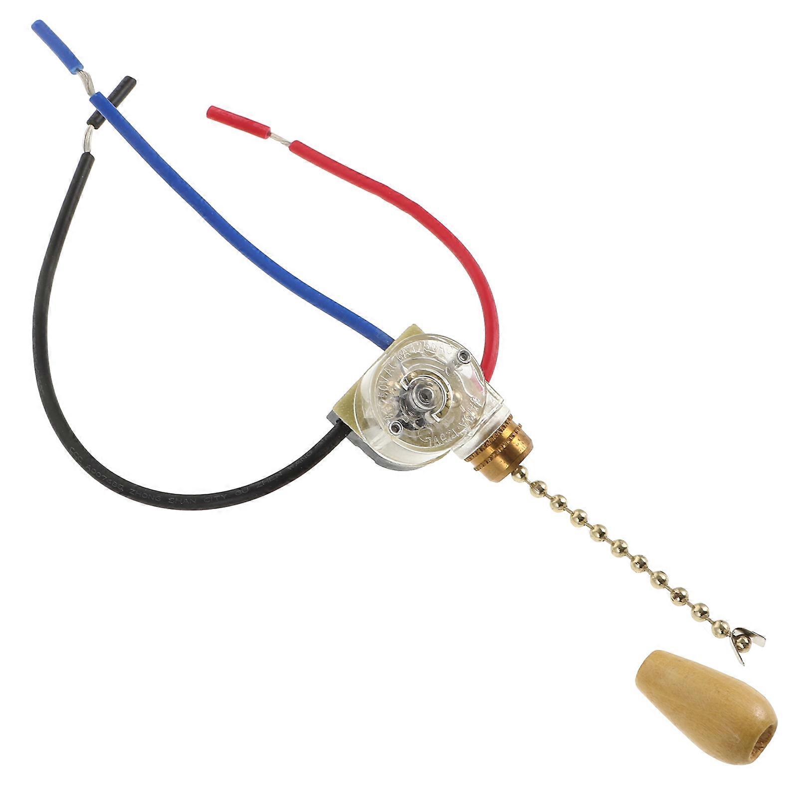 Golden Ceiling Fan Light Switch for Pull Chain on and Off Controller