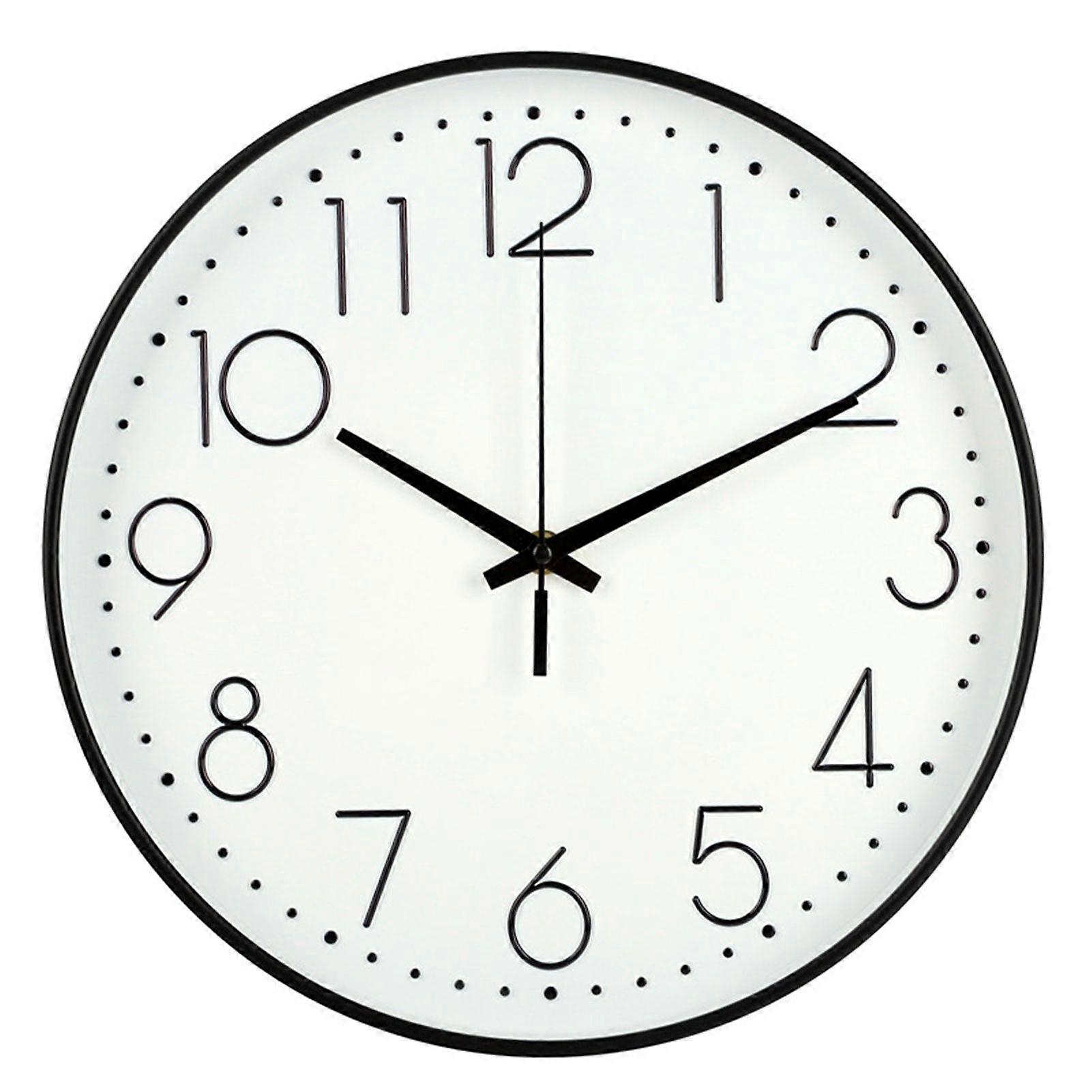 Silent 20cm wall clock with clear glass for unobstructed viewing. Easy installation for added convenience.