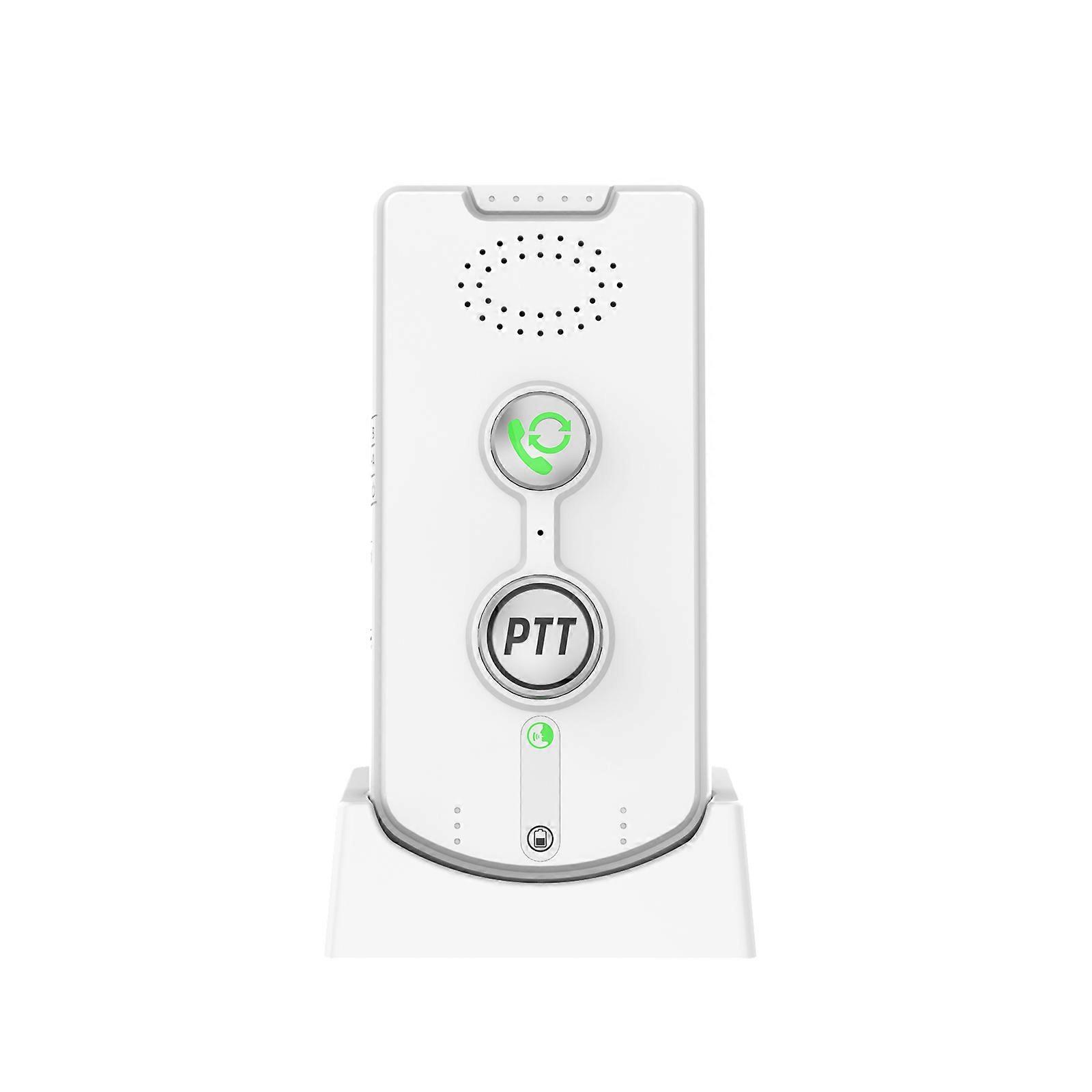 Portable Wireless Intercom Doorbells Two Way Voice Systems with Rechargeable Battery Easy setups  Intercom for Household  White