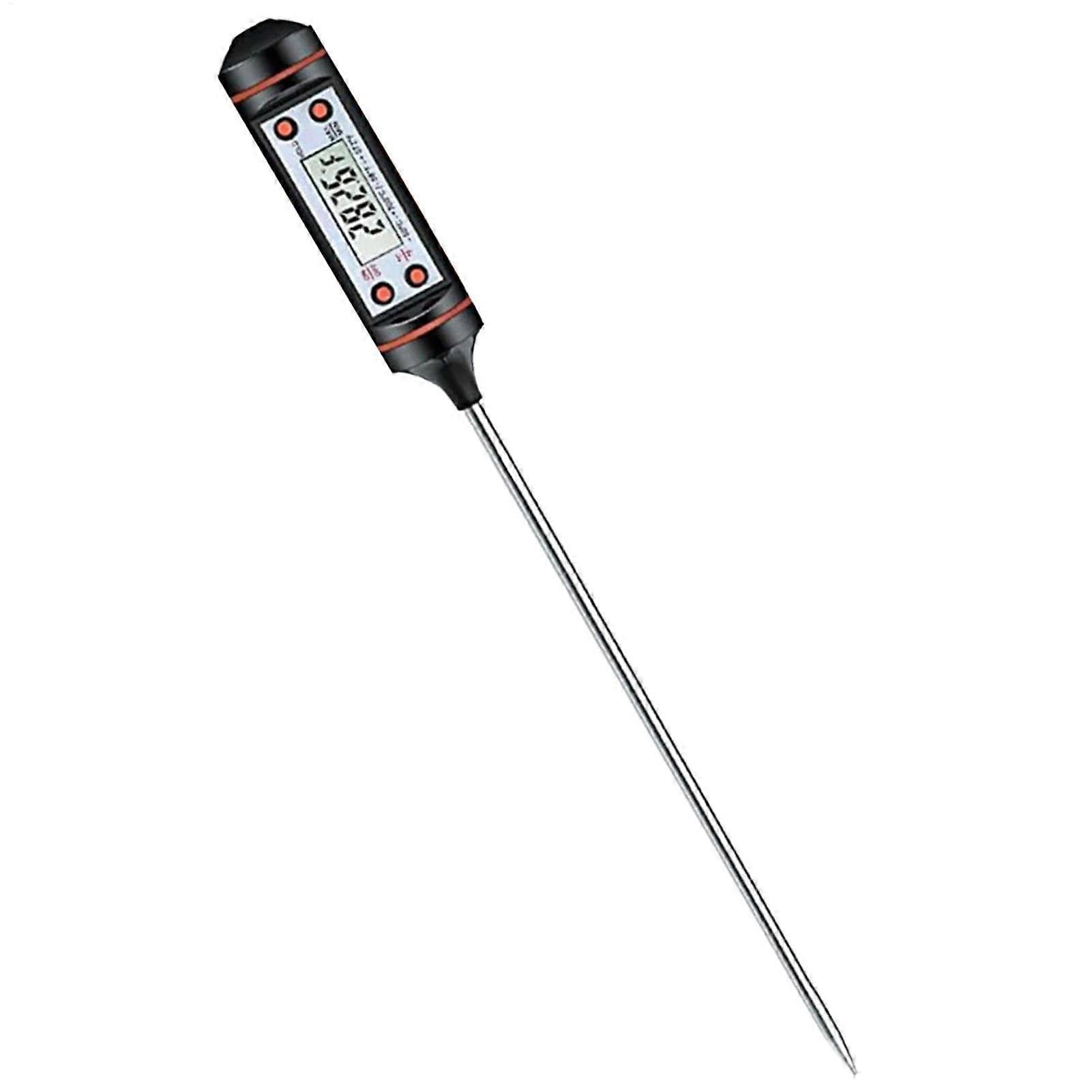 Digital Meat Thermometer Waterproof Instant Read with Extra Long Probe for Grilling Baking Cooking