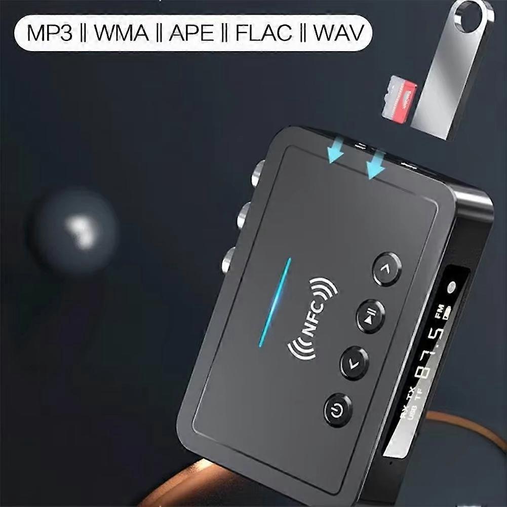 NFC Bluetooth Receiver 5.0 Bluetooth Transmitter FM Three-in-One Bluetooth Adapter Computer Universal