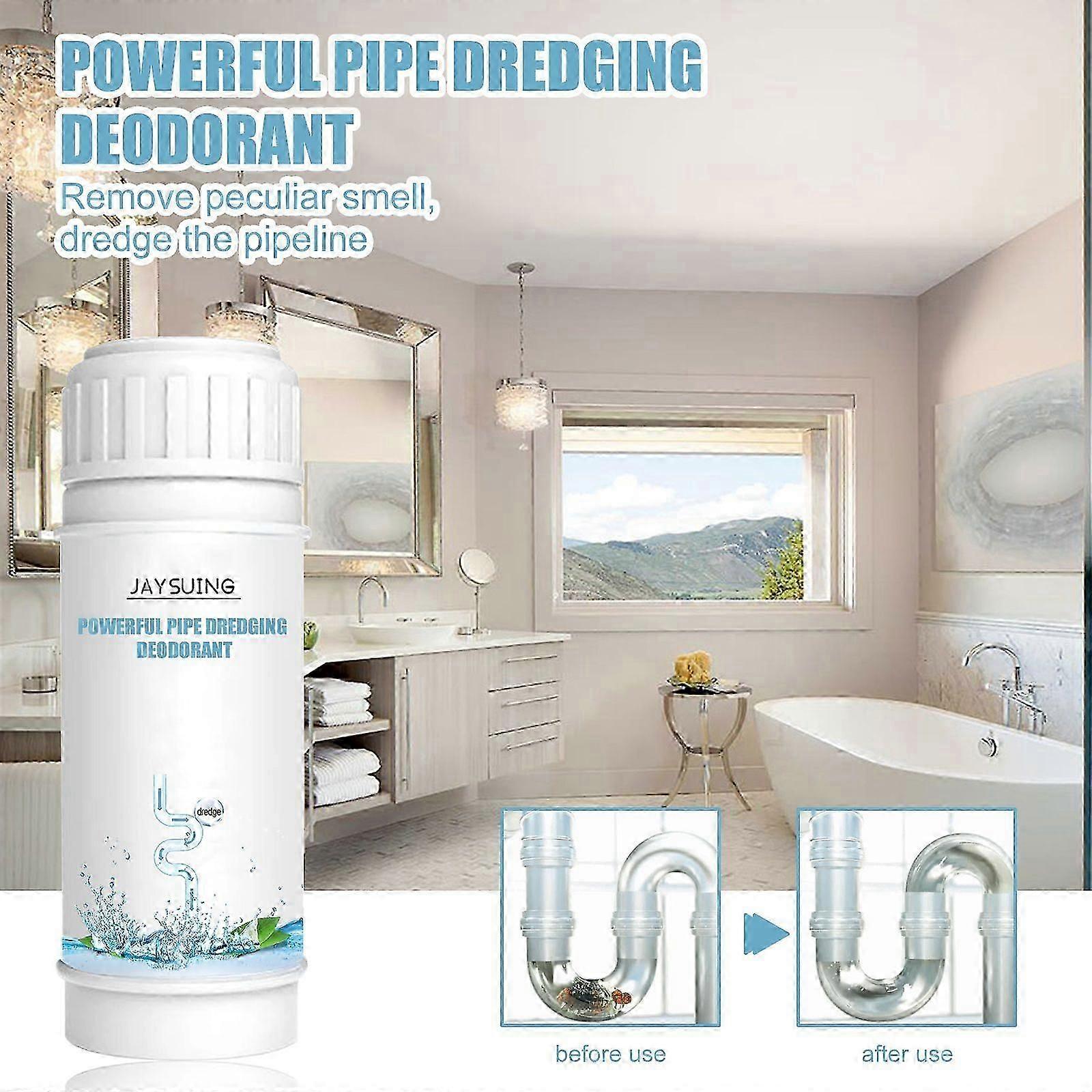 Powerful Pipe Dredging & Deodorizer - Easy, Eco-Friendly Drain Cleaner with Baking Soda & Lemon