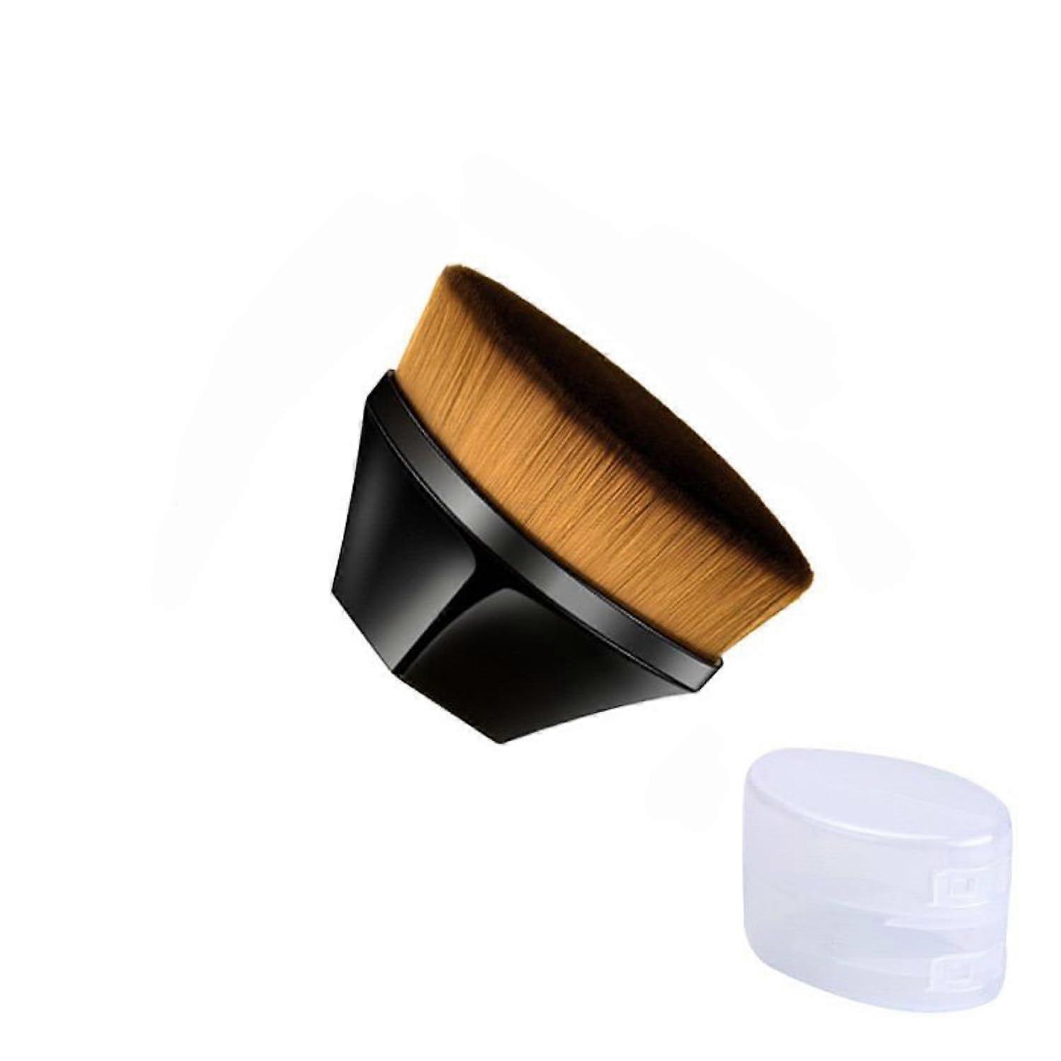 Foundation Brush for Flawless Blending, Synthetic Dense Bristles Makeup Brush, Black One Size