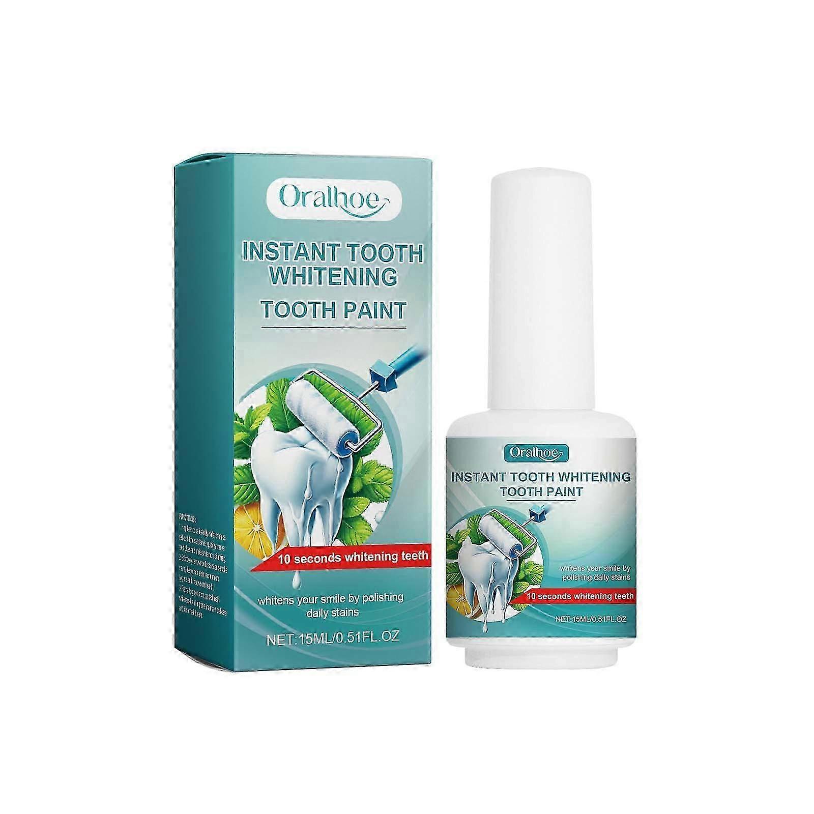 tooth paint contains xylitol, lemon fruit extract and peppermint extract