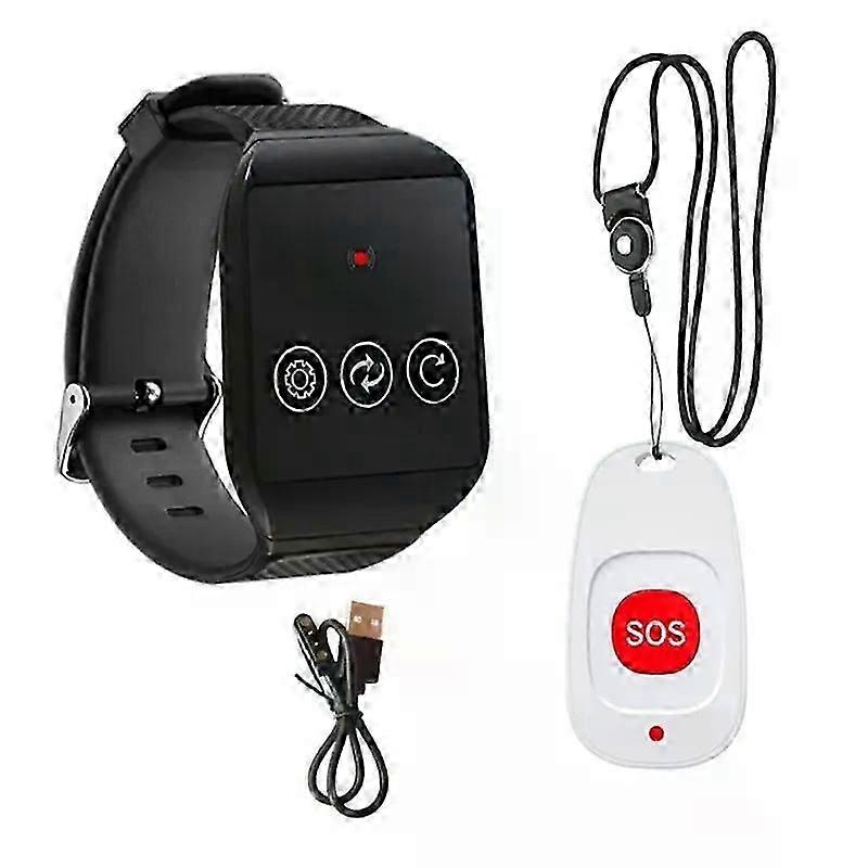 Multifunctional Wireless Calling Bells Vibrating Alert Watch Elderly Patient Call System Senior Care Wireless