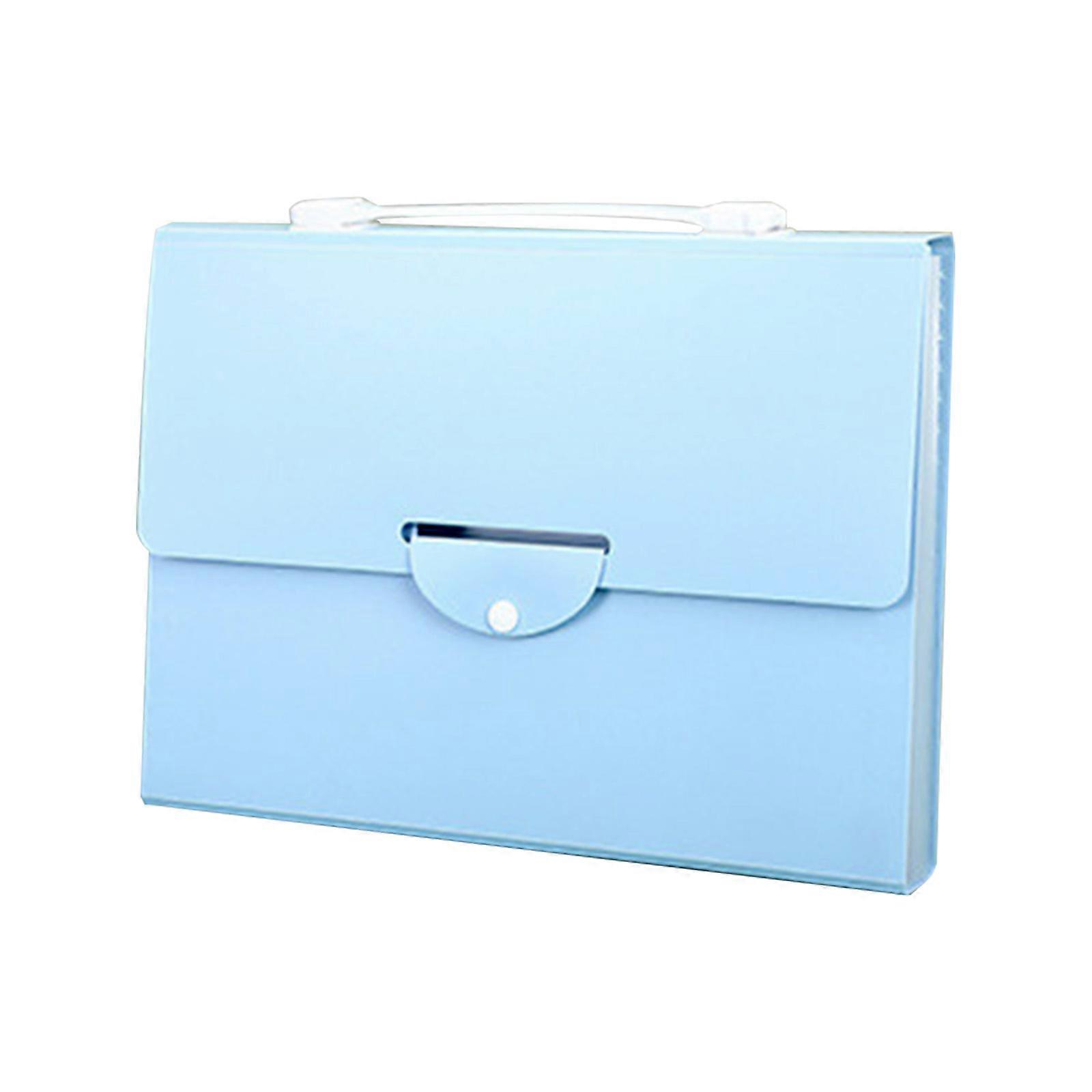 Chemise de documents de poche de 13 avec poignée d’extension des organisateurs de documents Le dossier de fichiers contient 500 feuilles pour le bleu de bureau