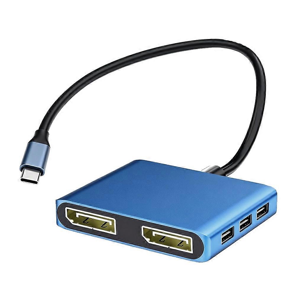 Type C to Dual DP Cable 4K USB C to DisplayPort Cable Cord for Macbook Pro Air Dell XPS Switch 100W