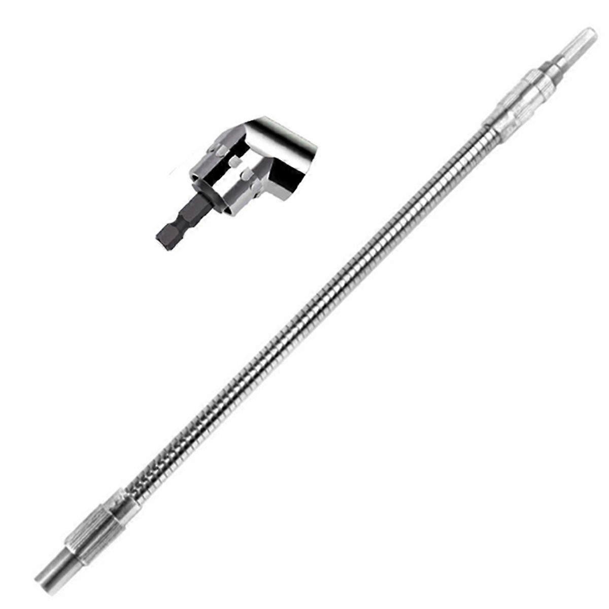Right Angle Drill Adapter Flexible Shaft Power Impact Screw Driver Flex Extension Hex Bit Holder Sm