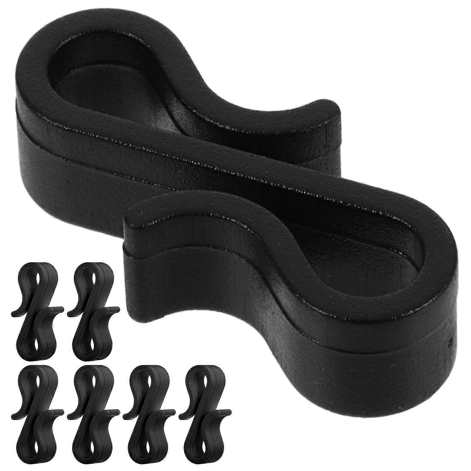 S Shaped Plastic Gutter Hooks for Outdoor Light Hanging 50Pcs Set