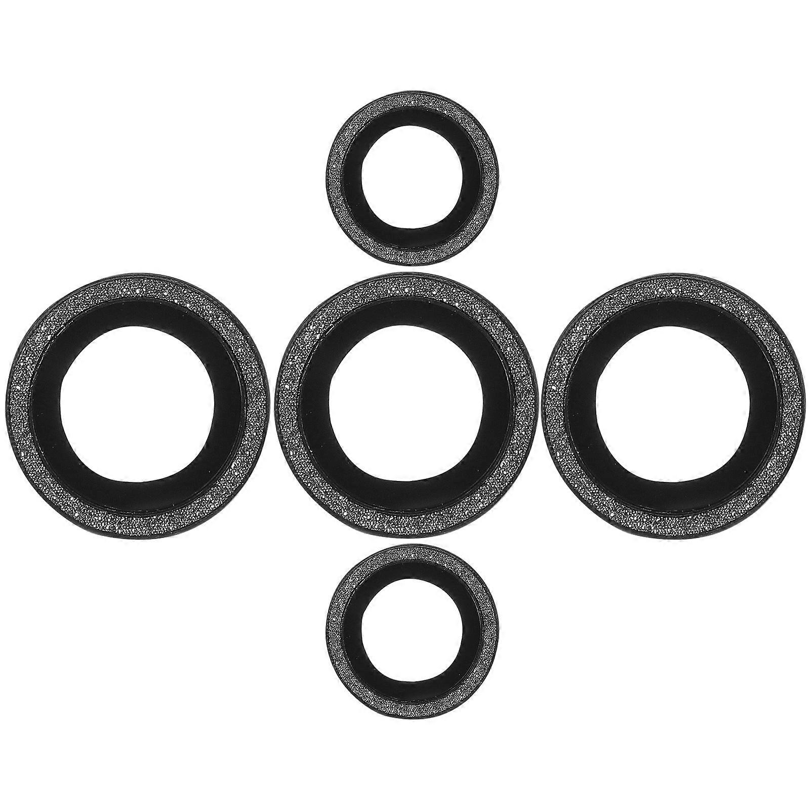 Black Camera Lens Protector Tempered Glass for Camera S23 Ultra